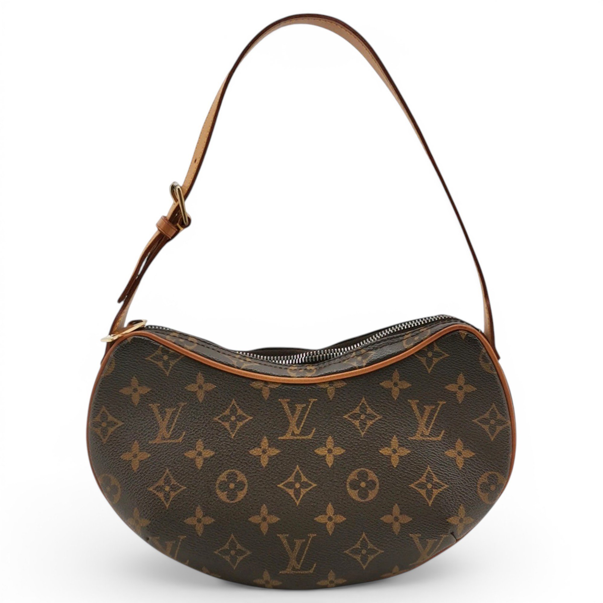 Croissant leather handbag