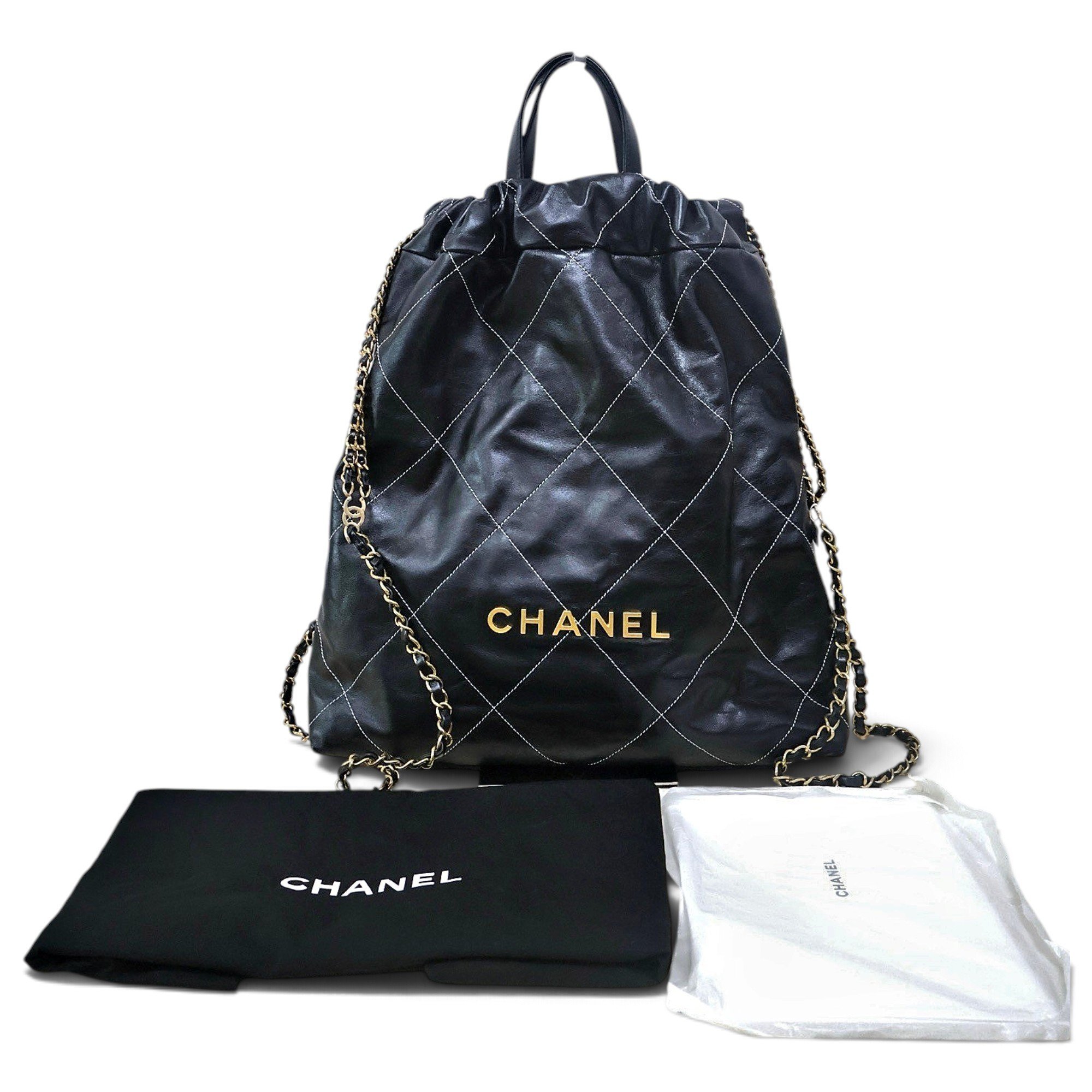 Chanel 22 leather backpack