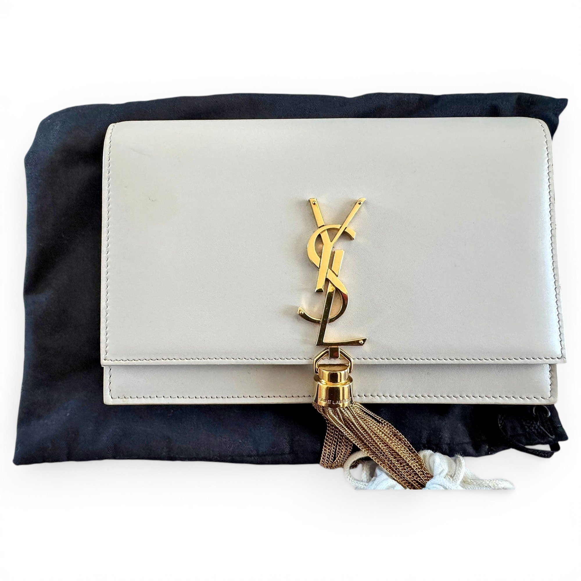 Pompom Kate leather crossbody bag