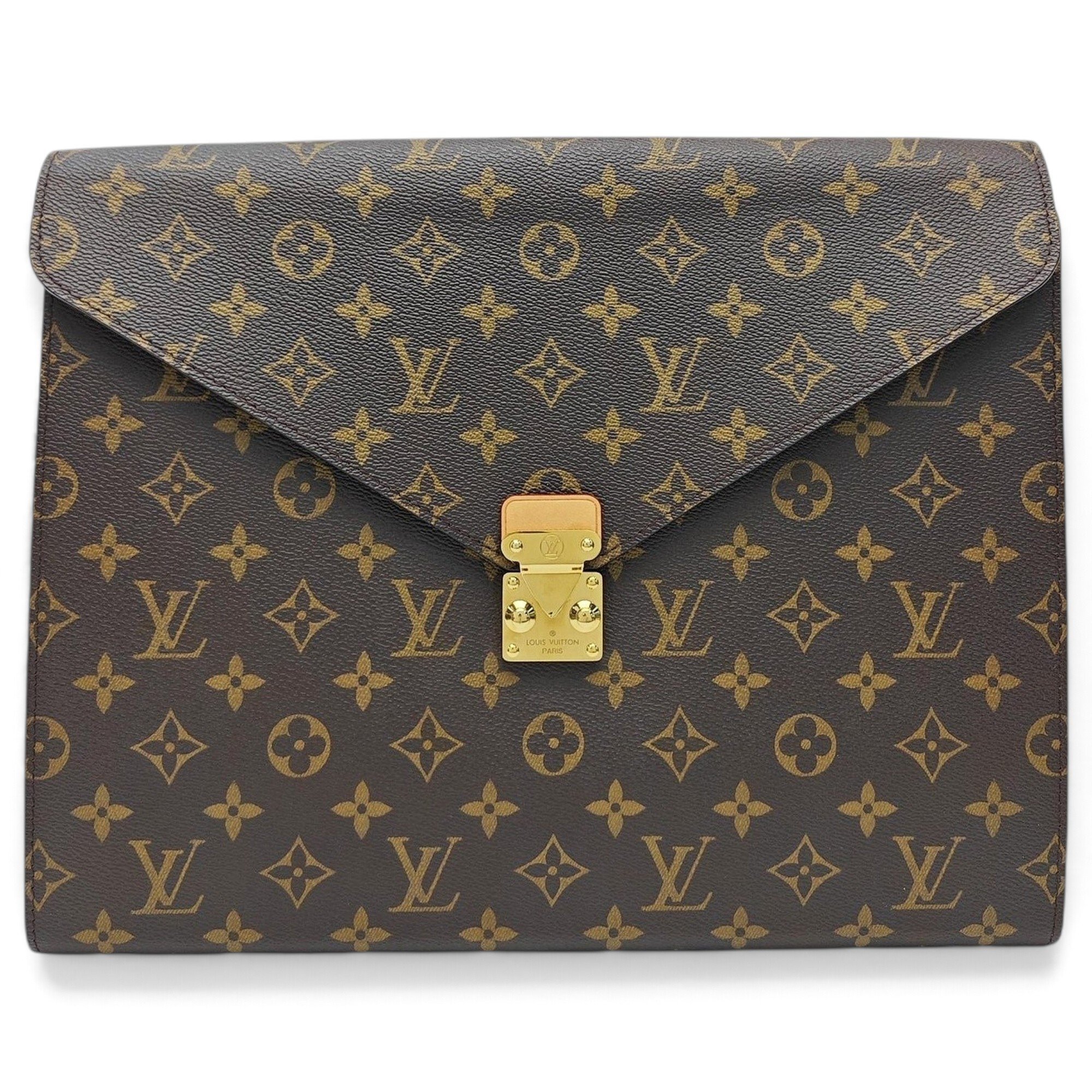 Porte Documents Voyage leather handbag