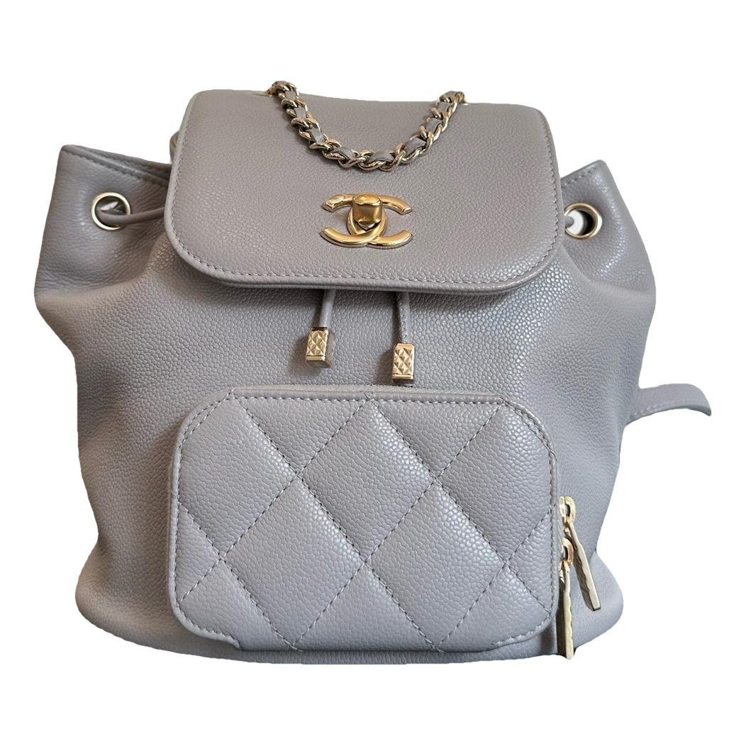 Leather backpack
