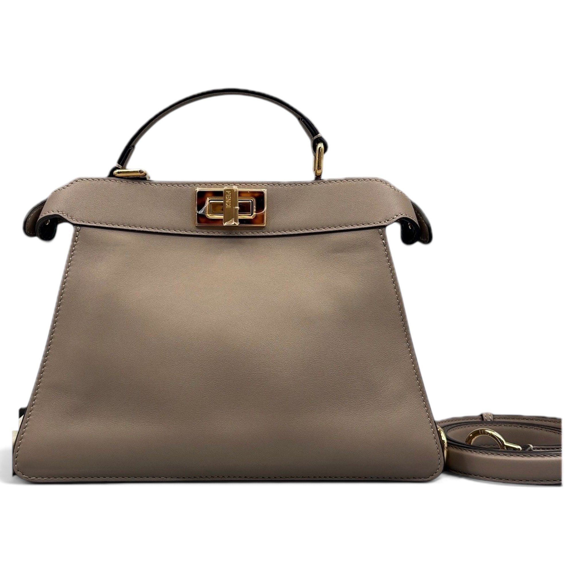Peekaboo leather handbag
