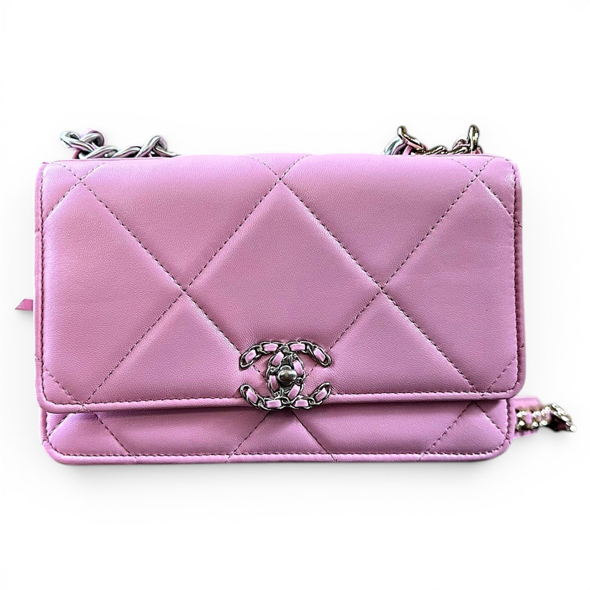 Wallet On Chain Chanel 19 leather handbag