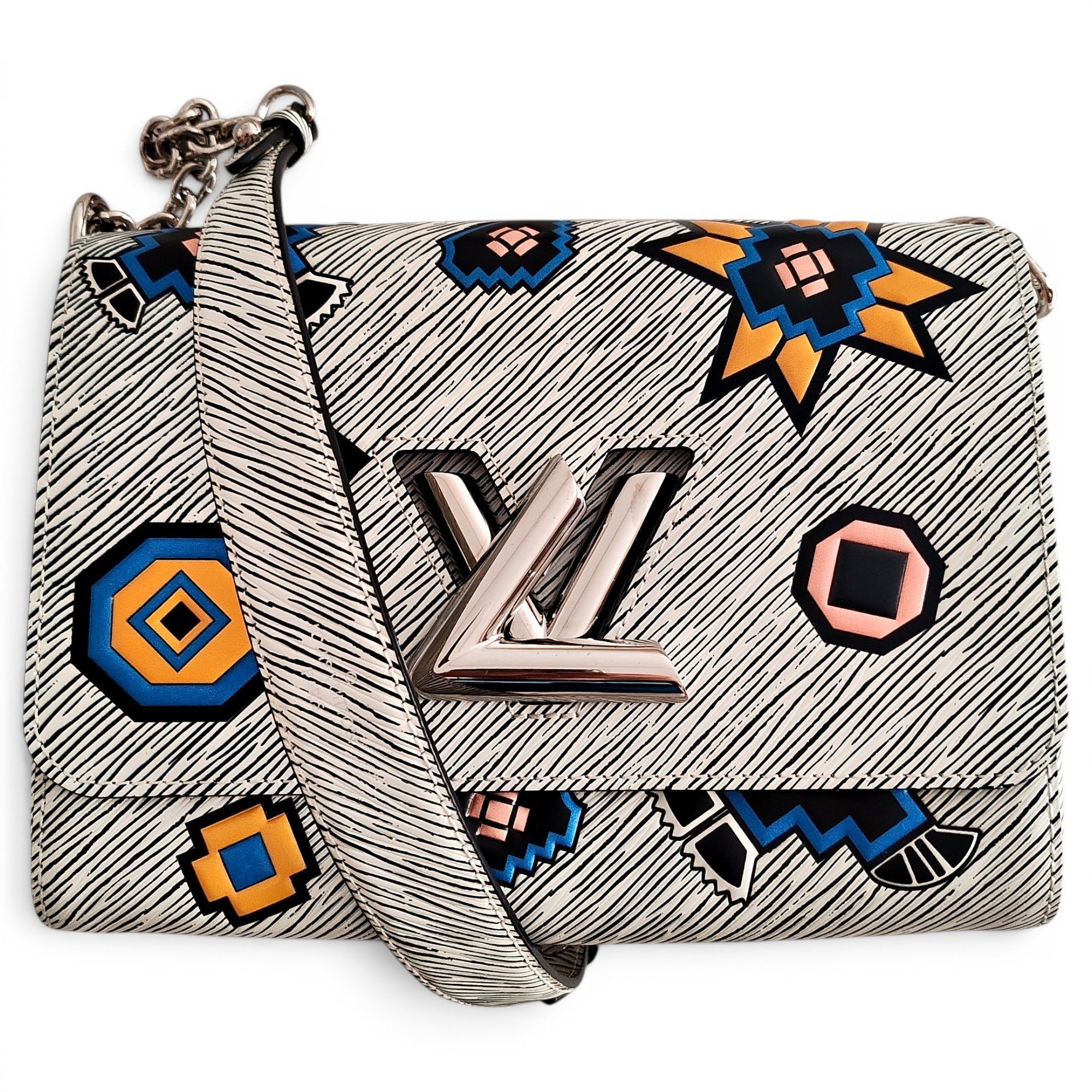 Twist leather handbag