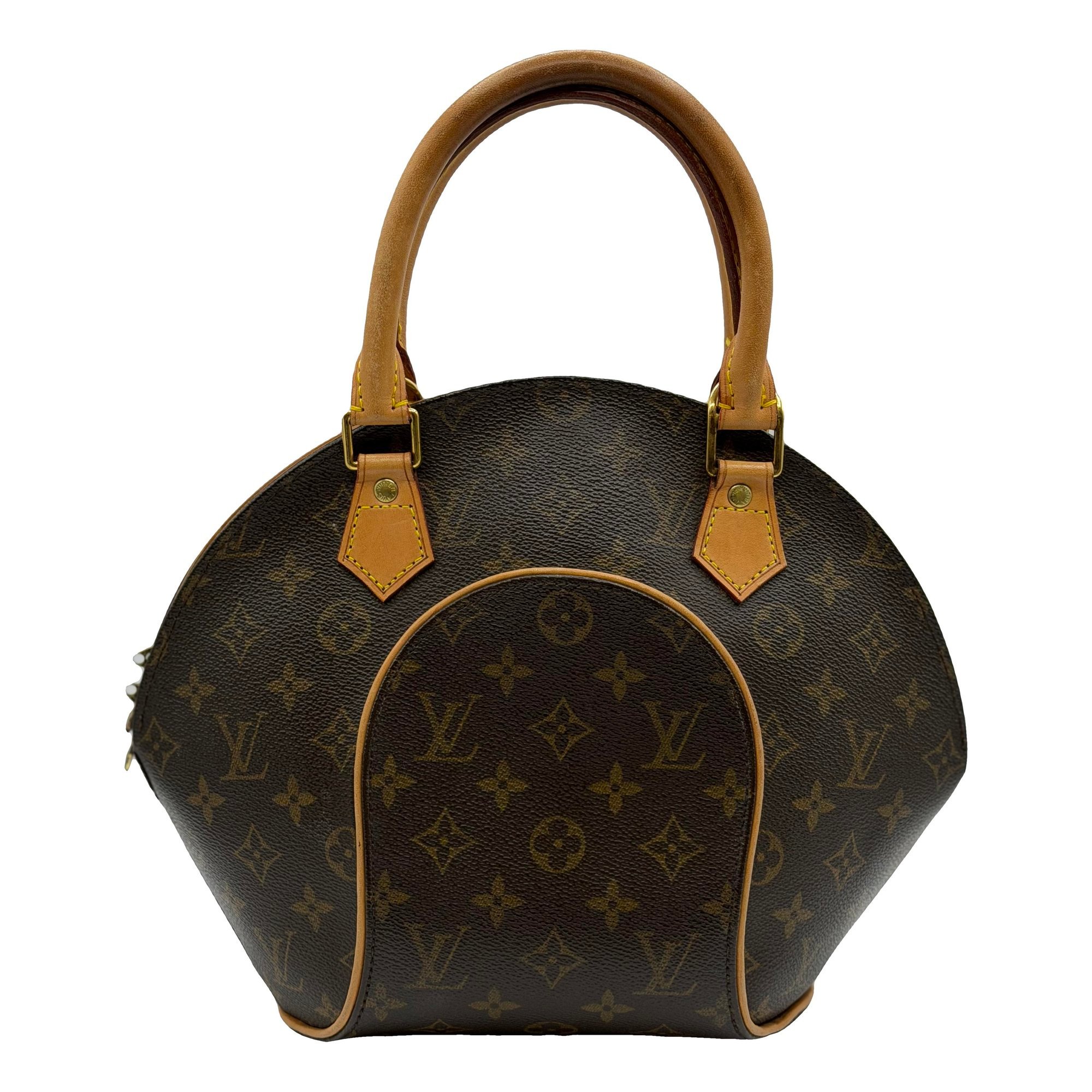 Ellipse leather handbag