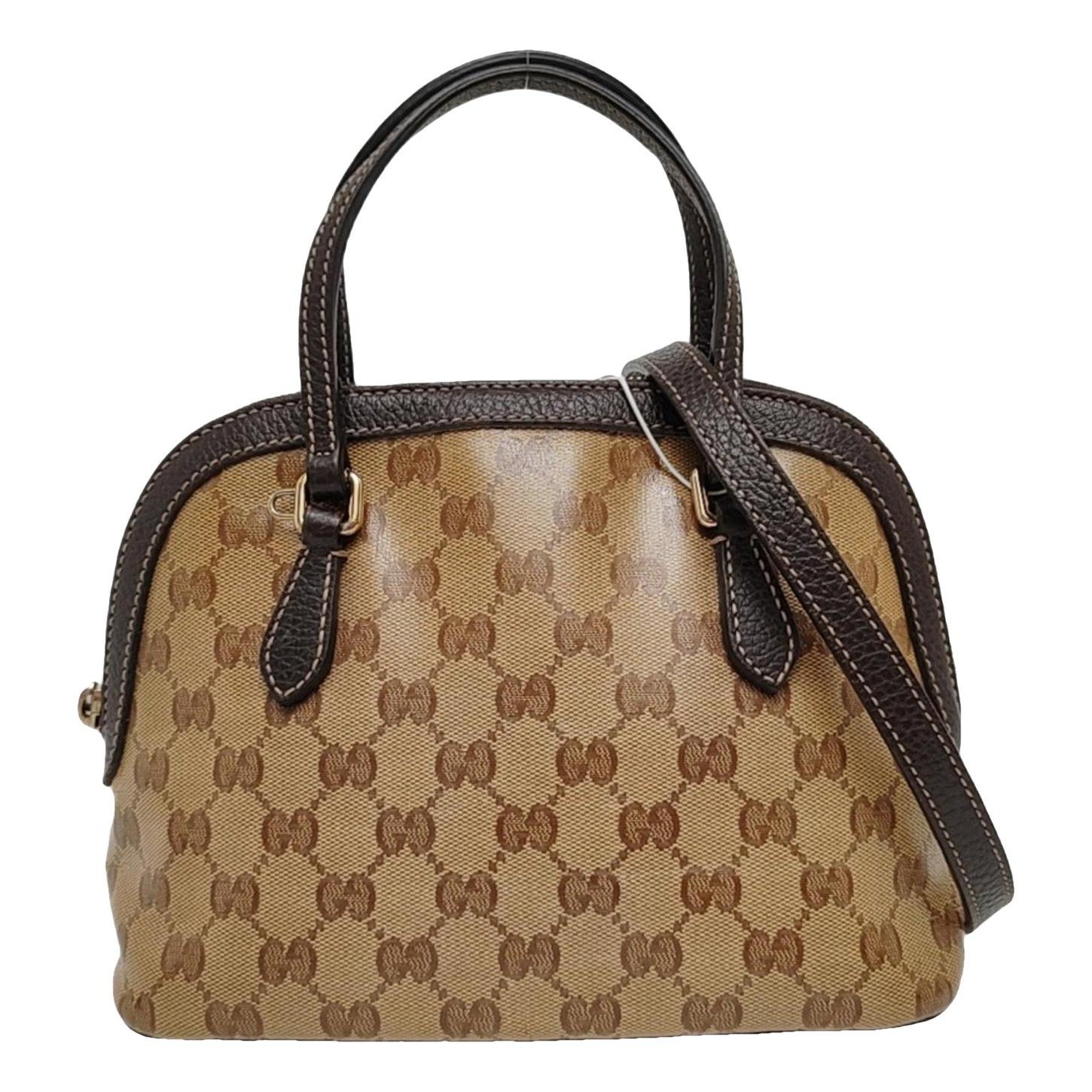 Ophidia Dome leather handbag