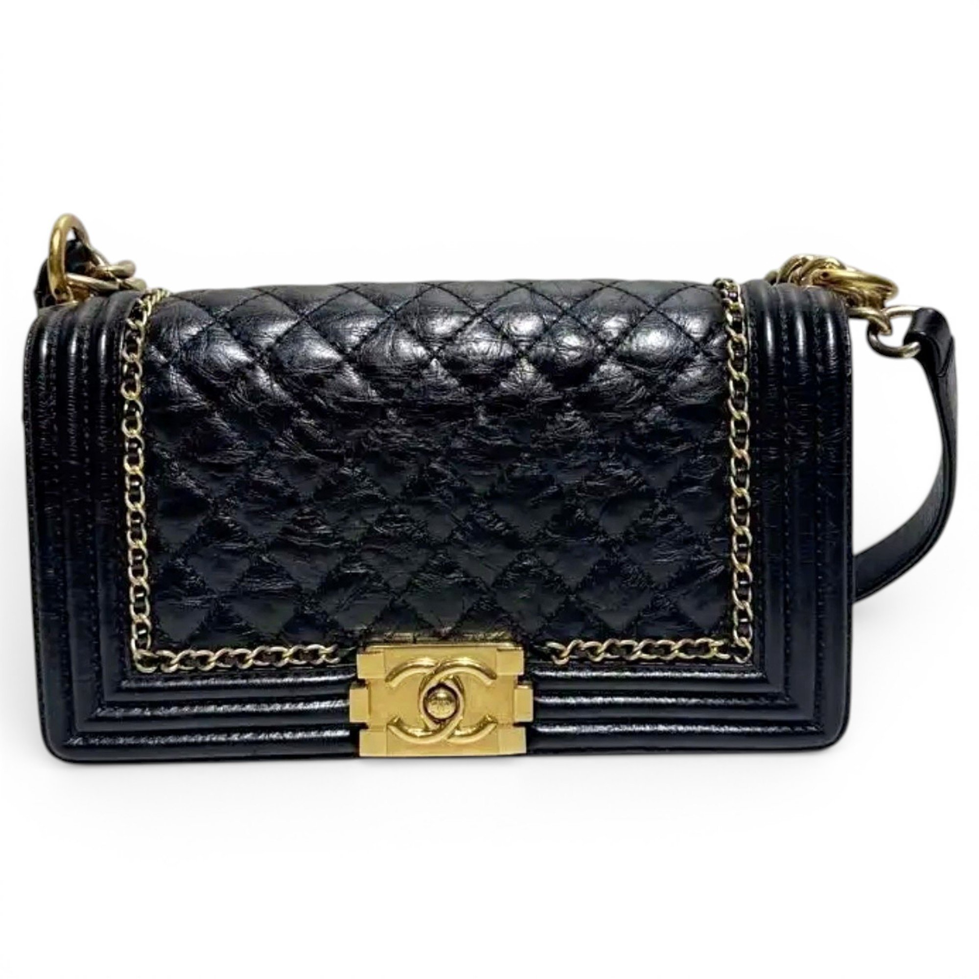 Boy leather crossbody bag