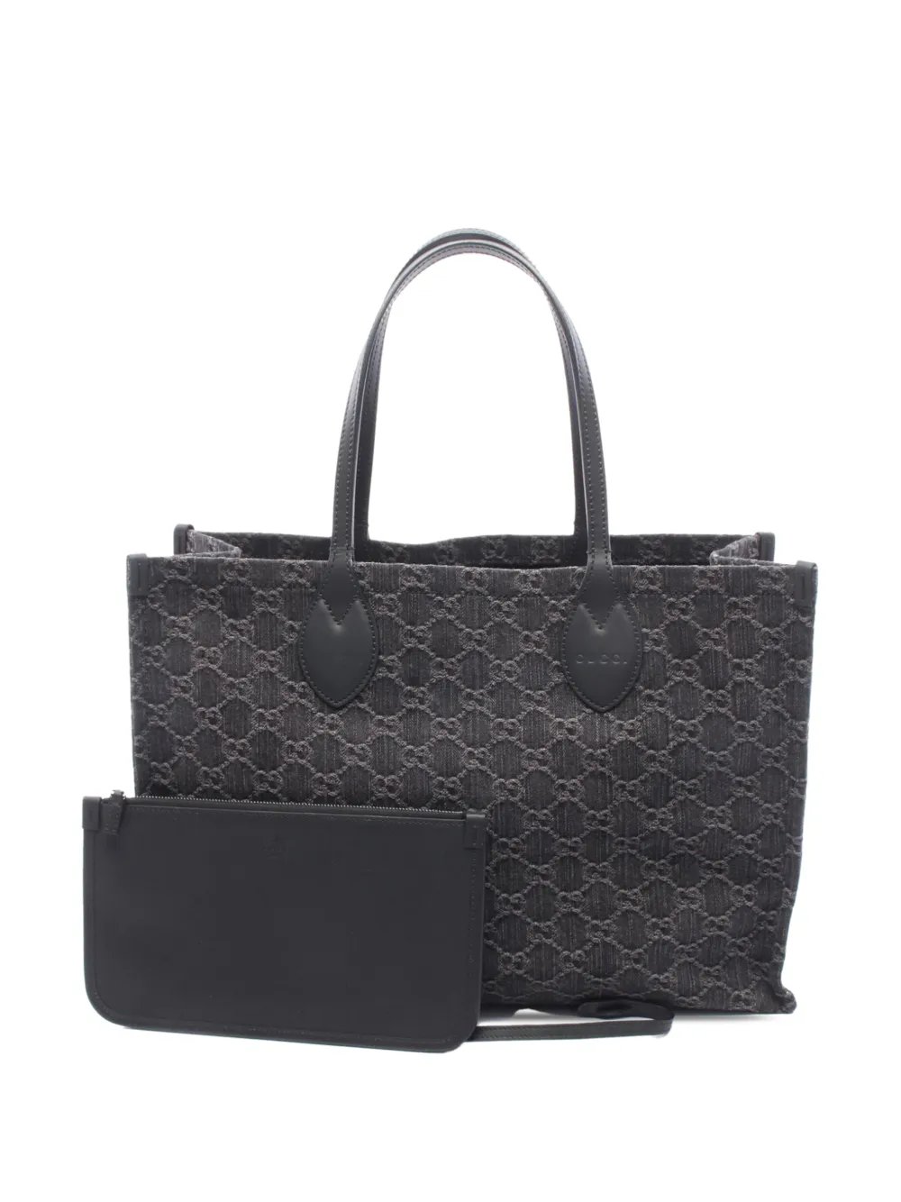 2016-2025 Large GG Denim Ophidia tote bag