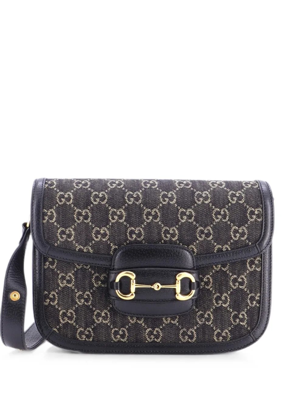 Horsebit 1955 GG Denim Small shoulder bag