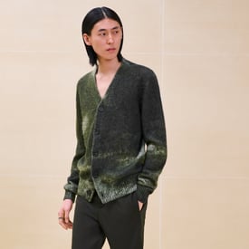 "Reflets Equestres" buttoned cardigan