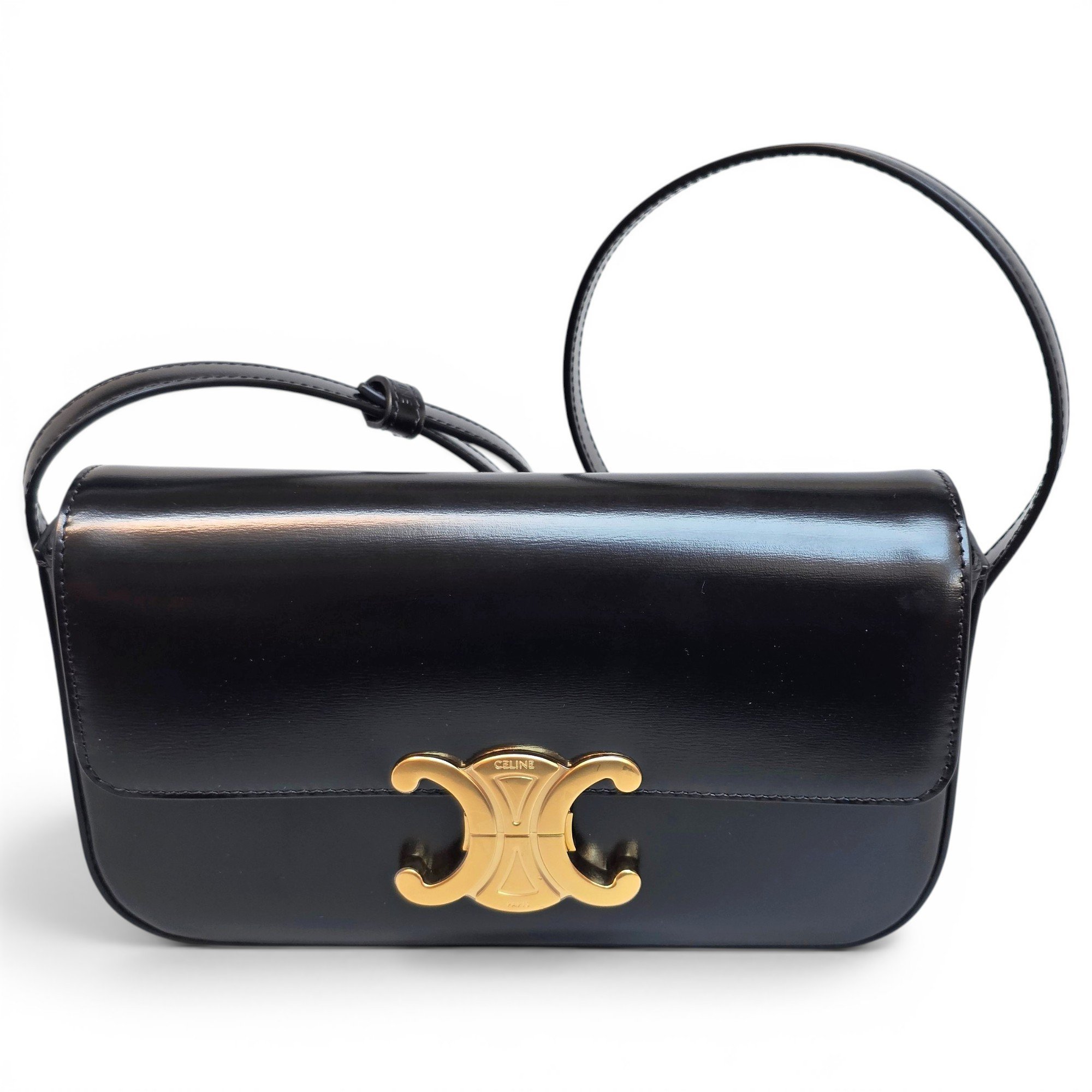 Triomphe leather handbag