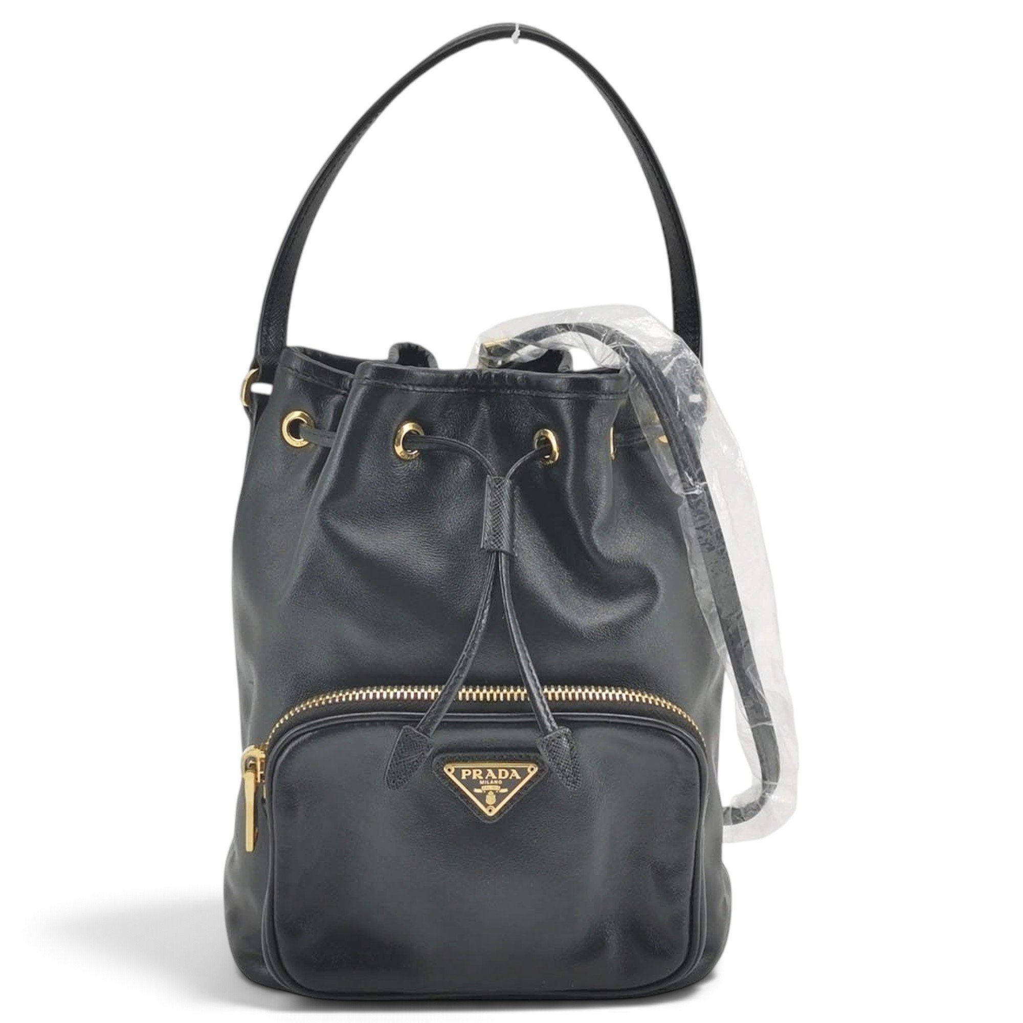 Duet leather handbag