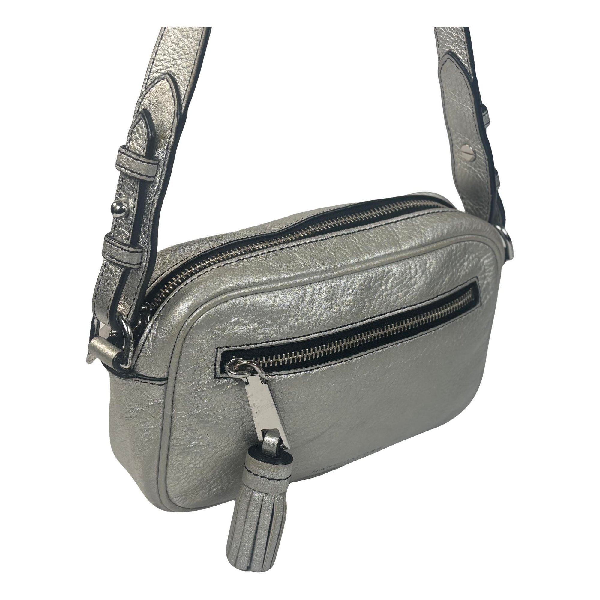 Leather clutch bag