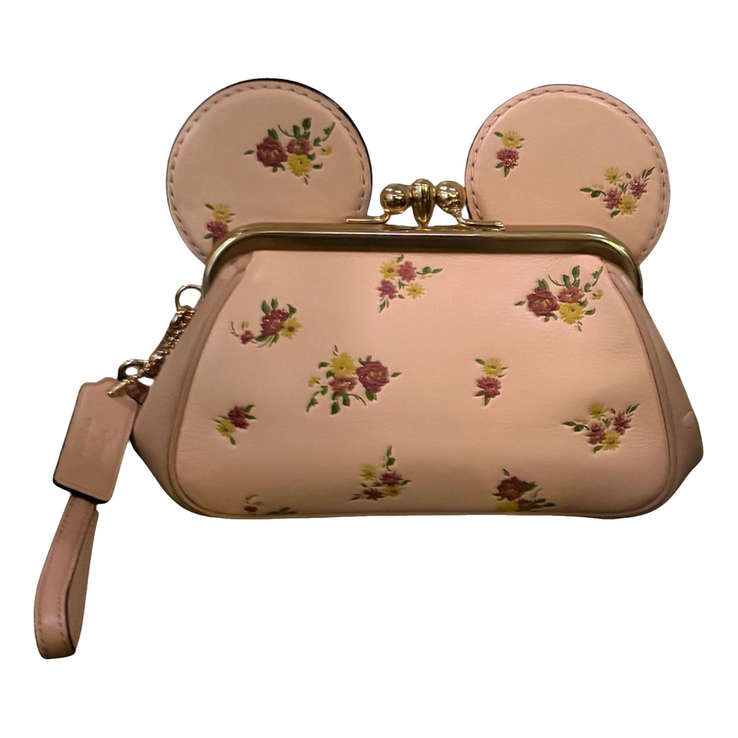 Leather clutch bag