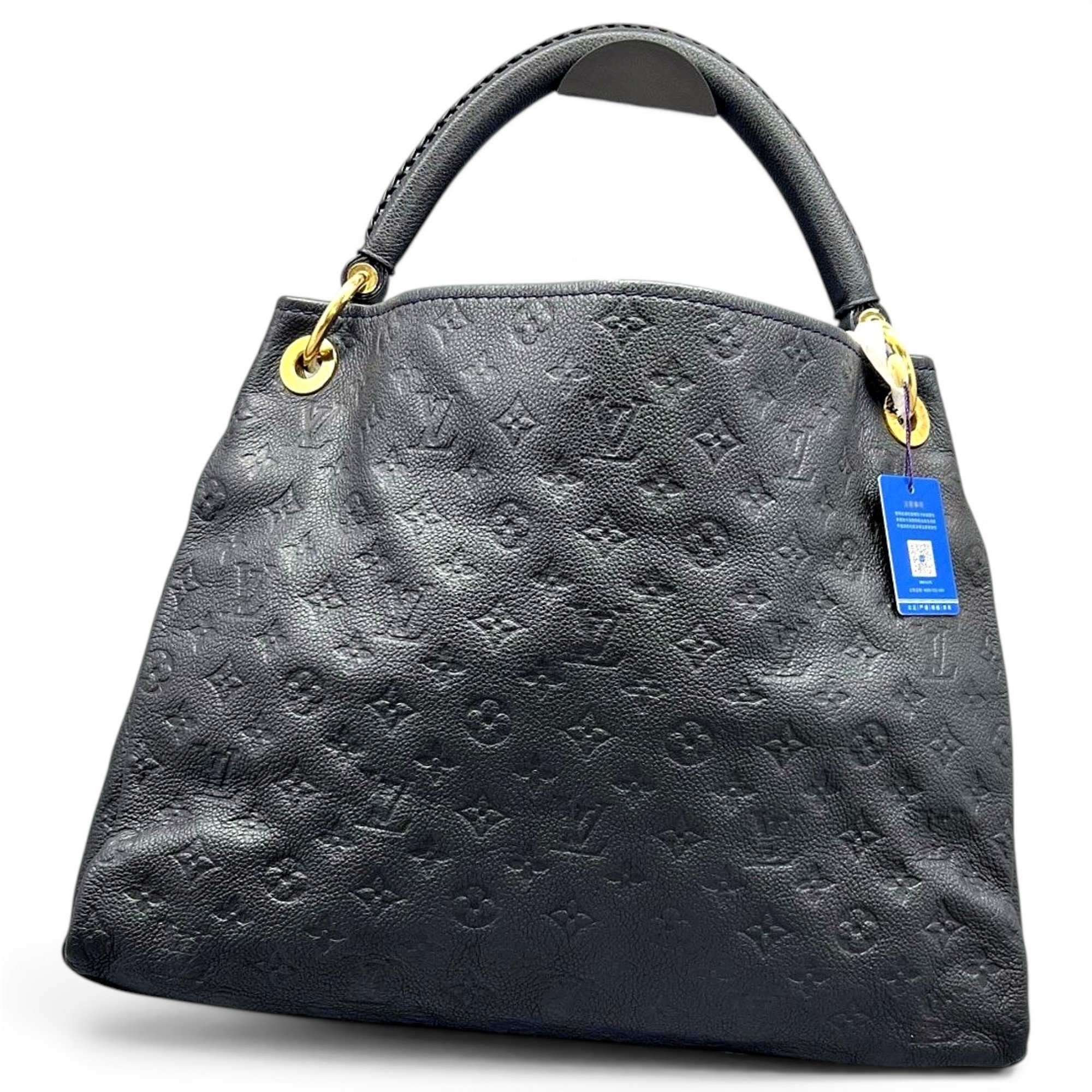 Artsy leather handbag