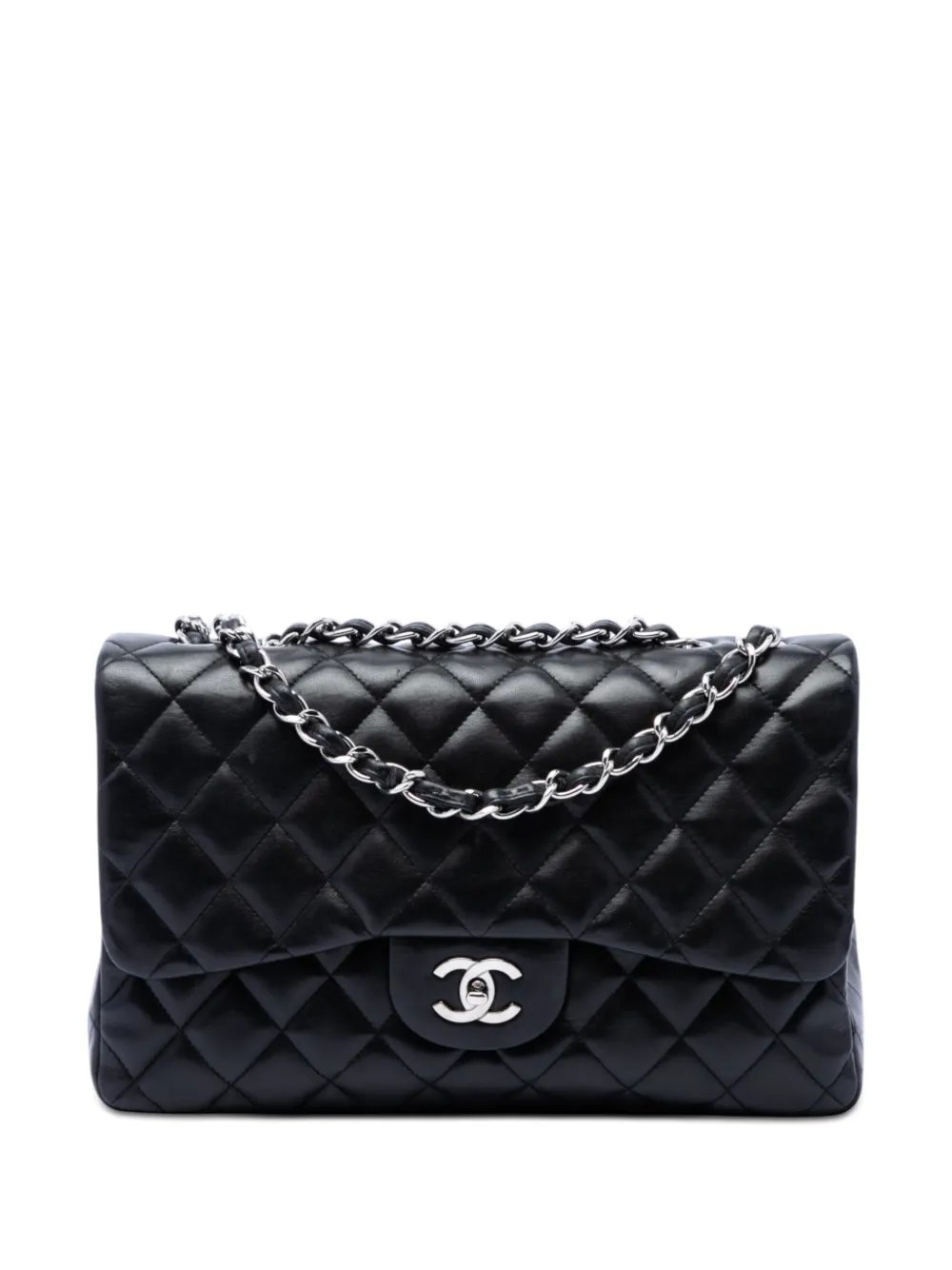 2008-2009 Jumbo Classic Lambskin Single Flap shoulder bag