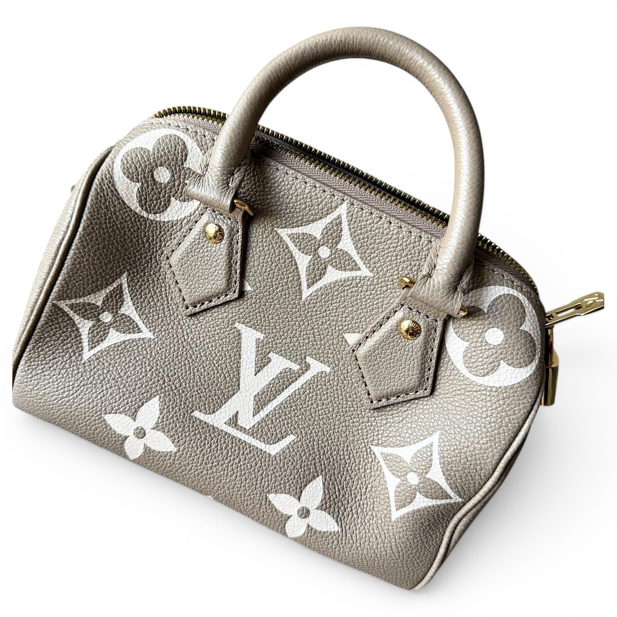 Speedy leather handbag