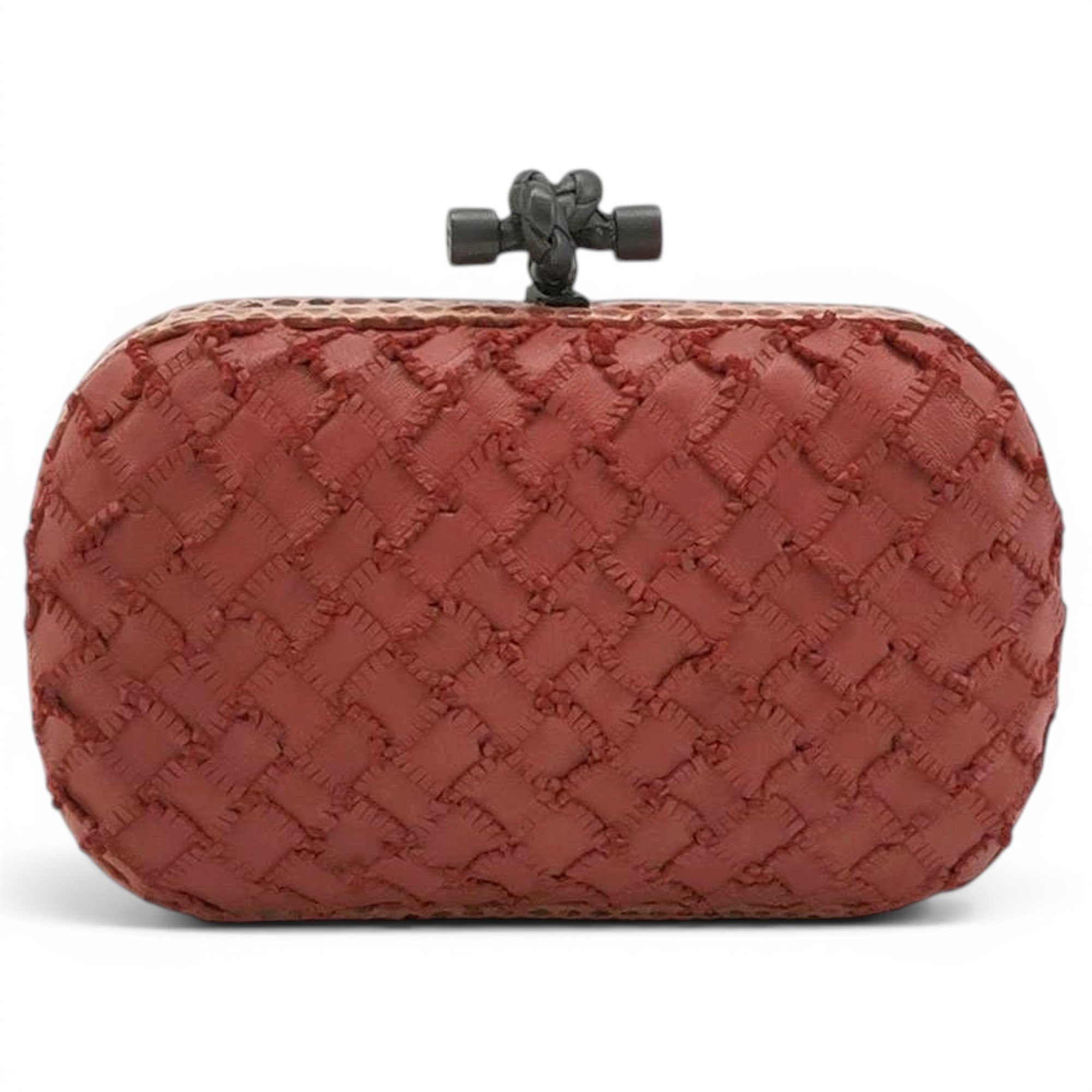 Pochette Knot leather clutch bag