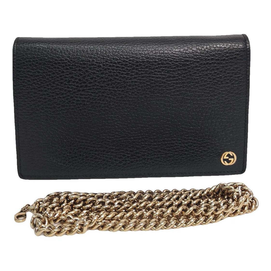 Interlocking leather handbag