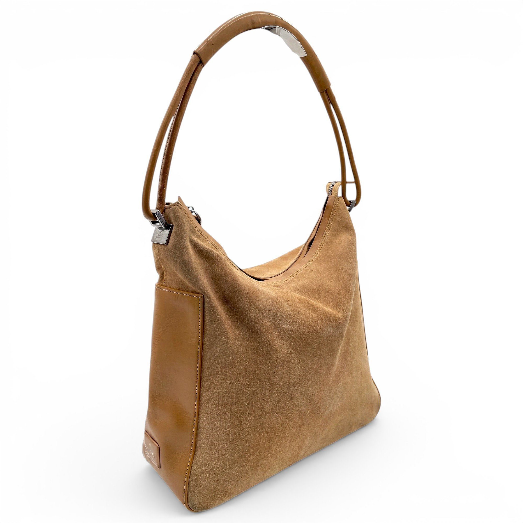 Hobo leather handbag