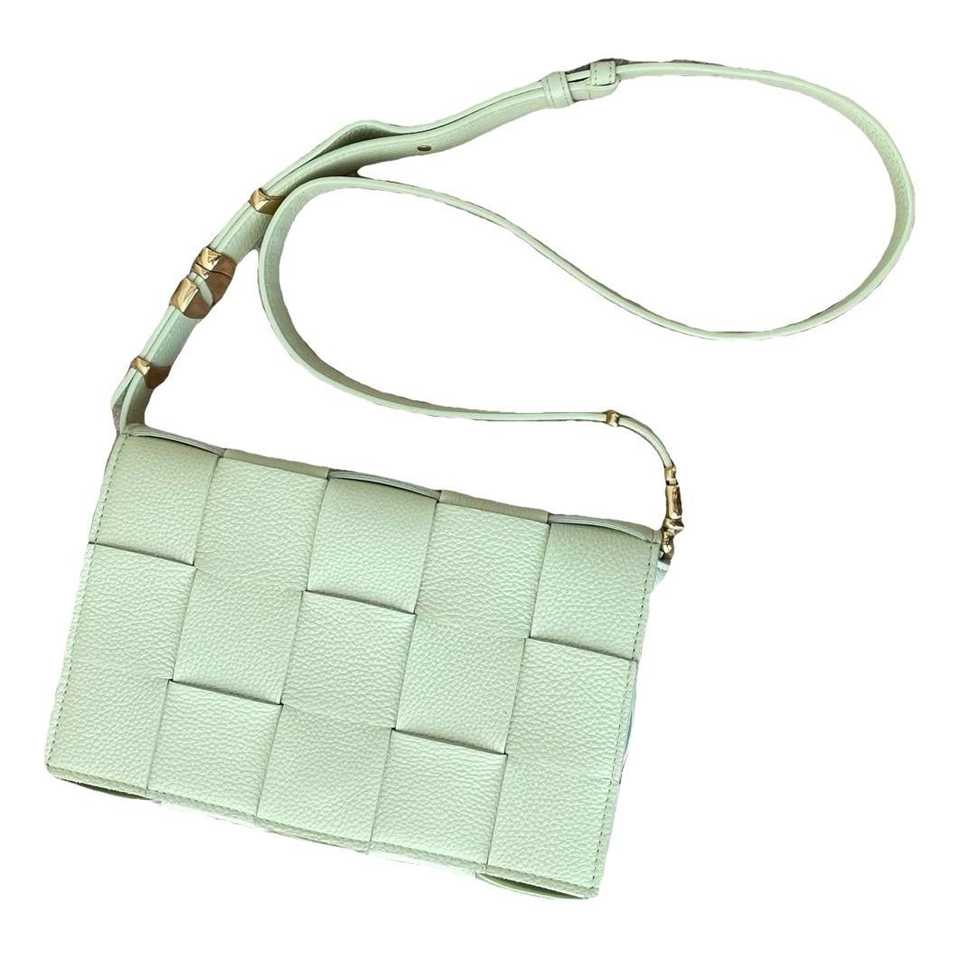 Cassette leather handbag