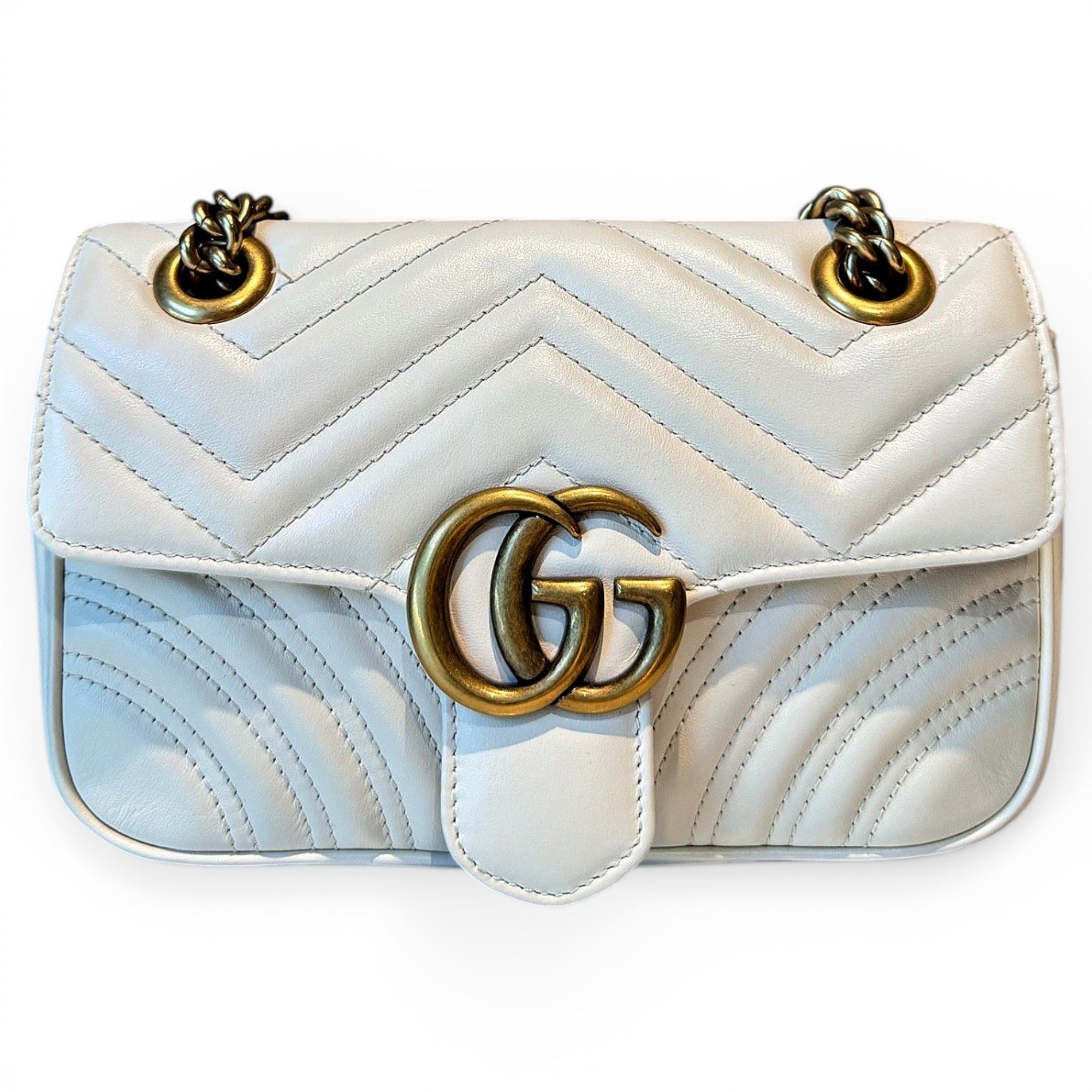 GG Marmont Flap leather crossbody bag