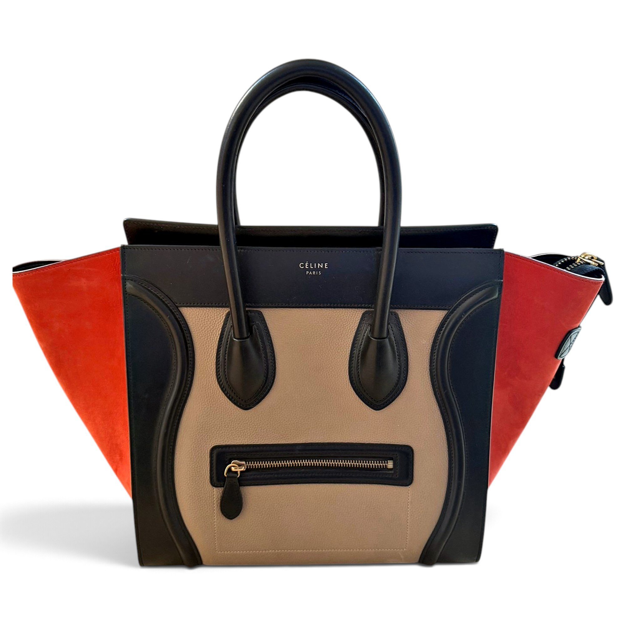 Luggage leather handbag