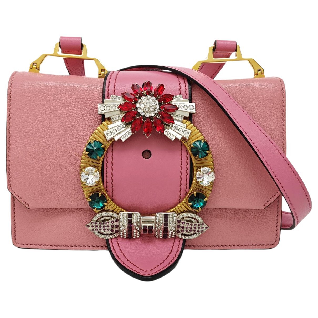 Miu Lady leather handbag