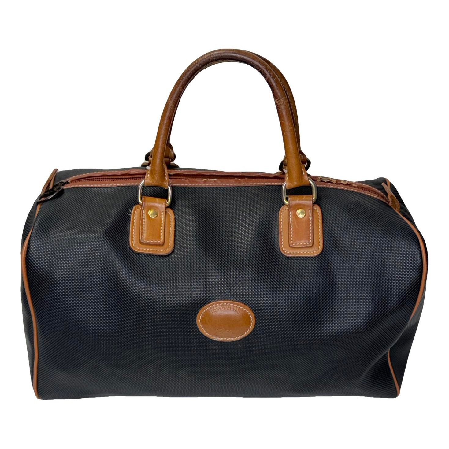 Leather bowling bag