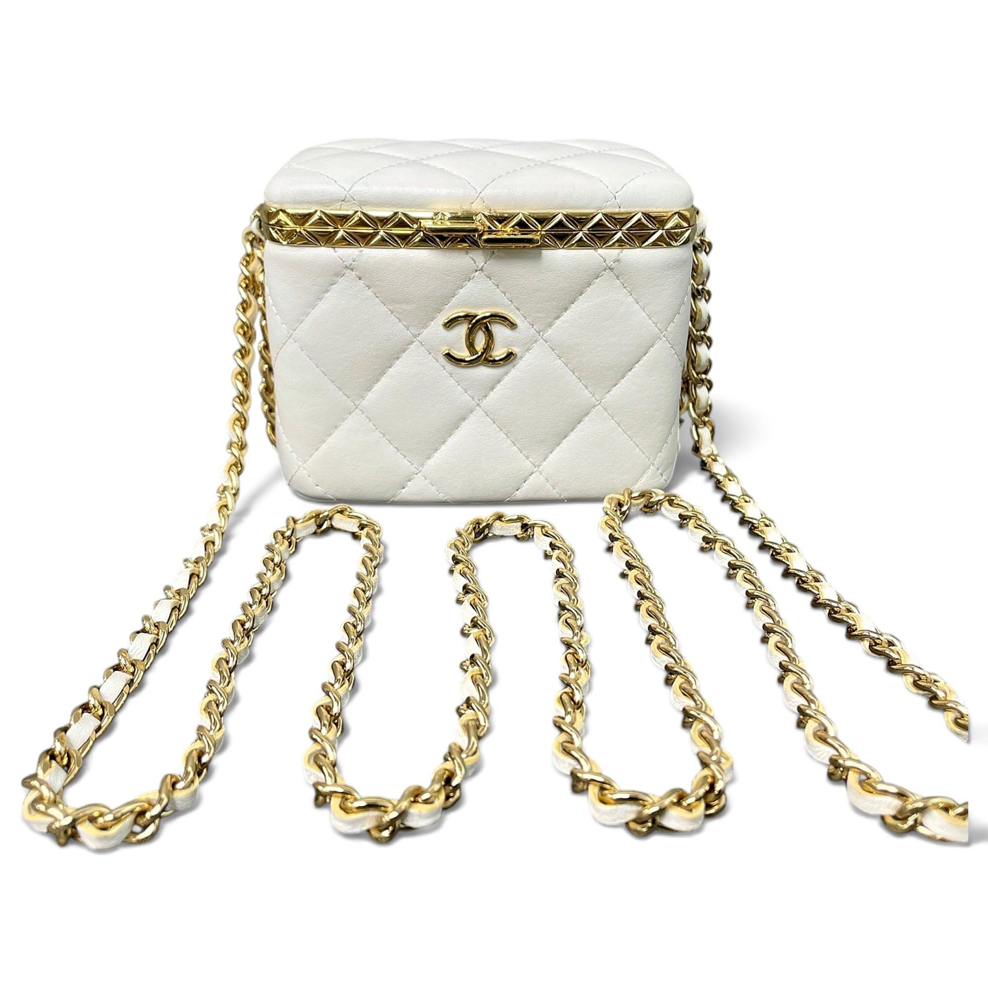 Trendy CC Vanity leather handbag