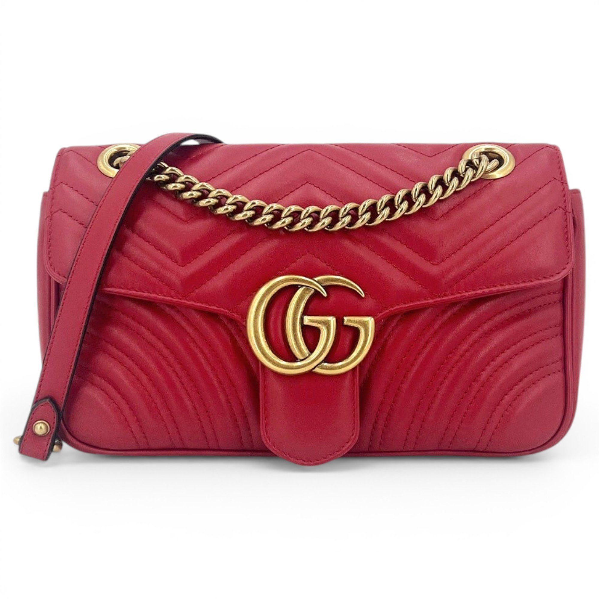 GG Marmont Flap leather crossbody bag