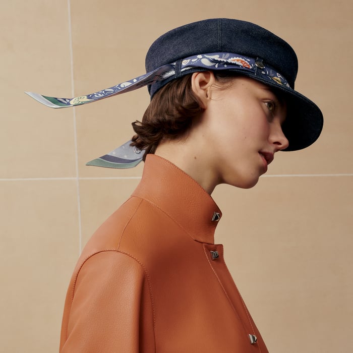 Indigo Deauville Denim Cap