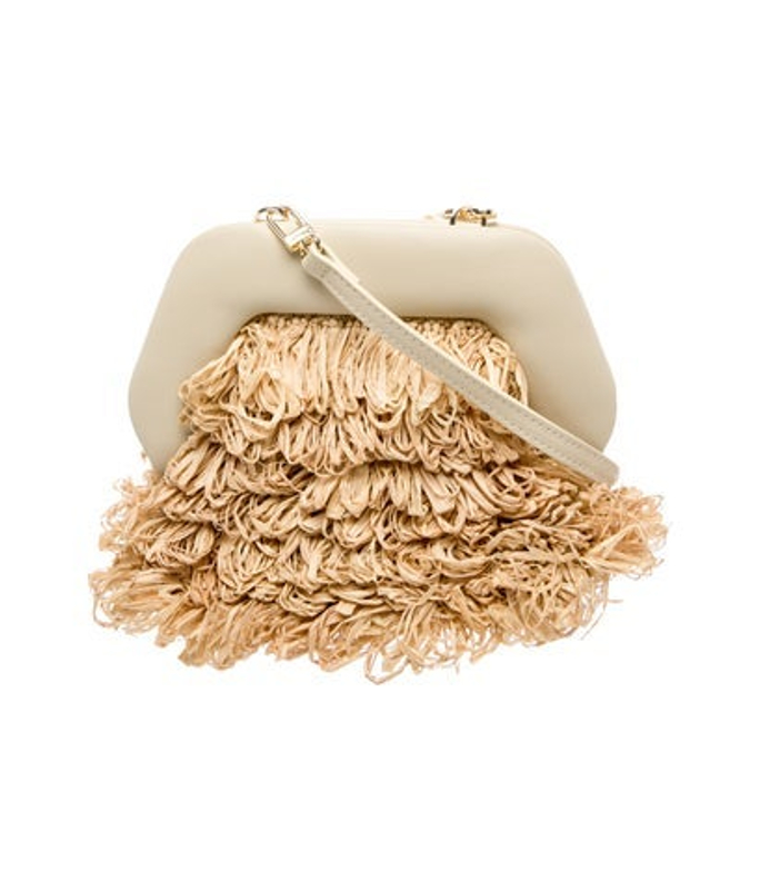 Themoire Raffia Evening Bag