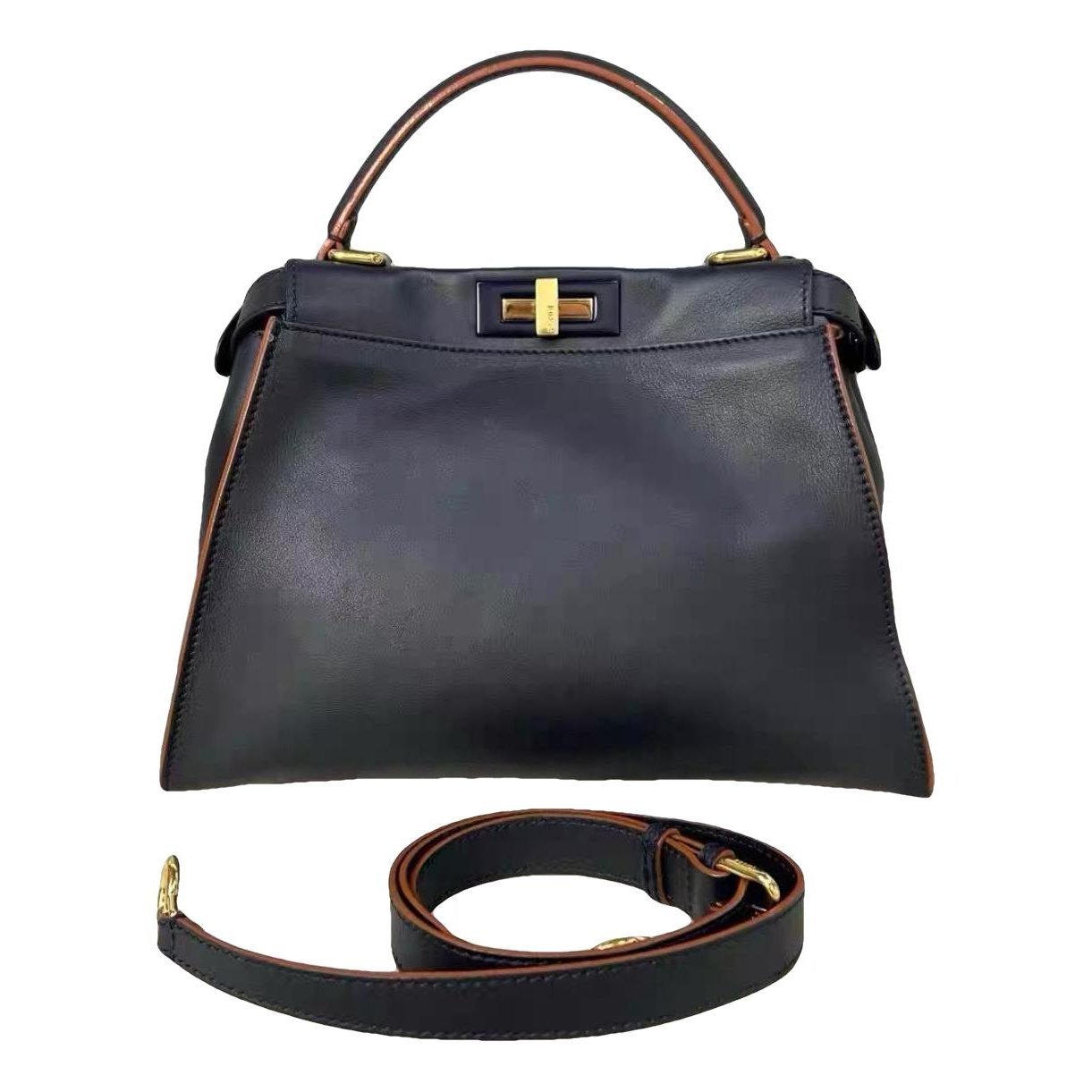 Peekaboo leather handbag