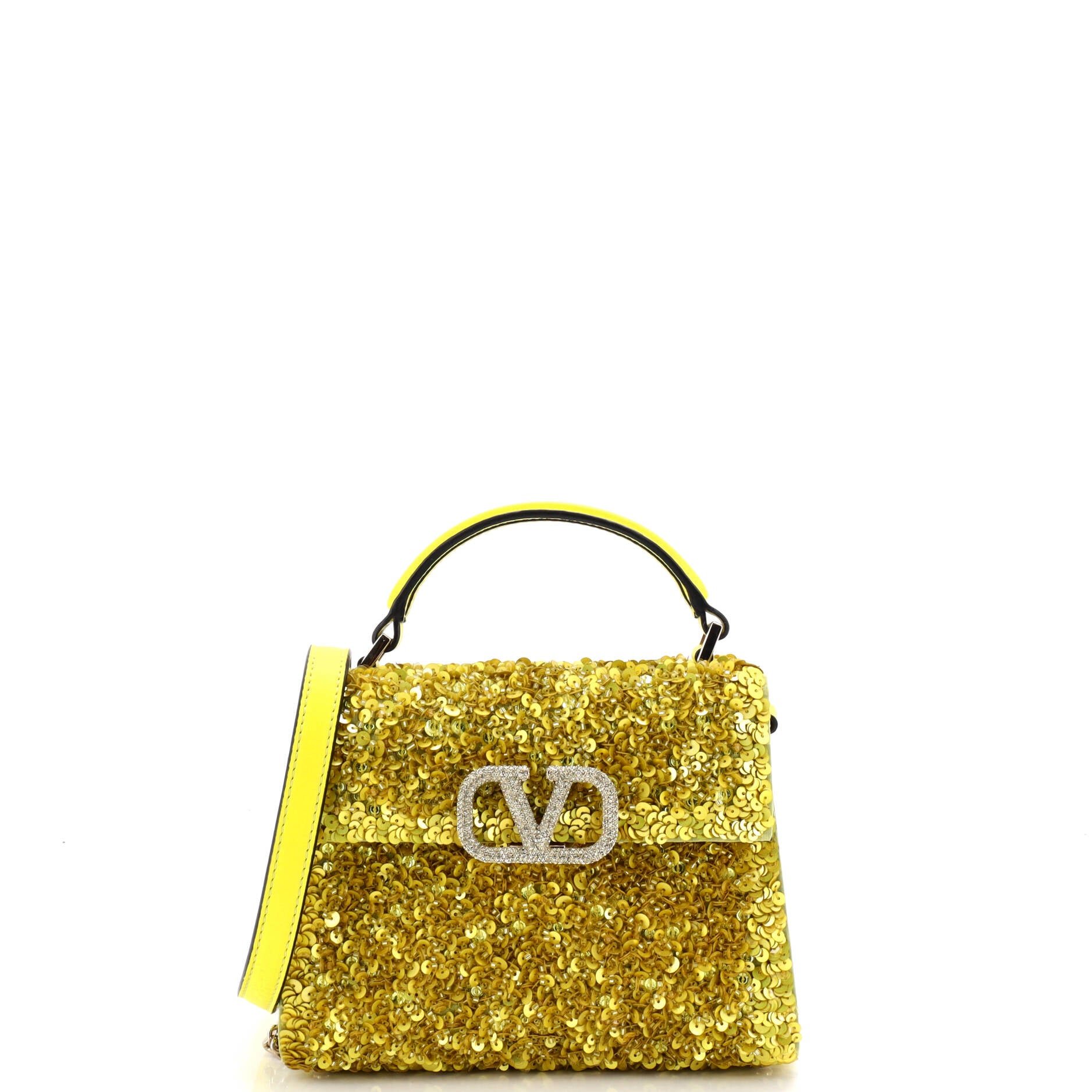 Valentino Garavani VSling Top Handle Bag Sequins Mini