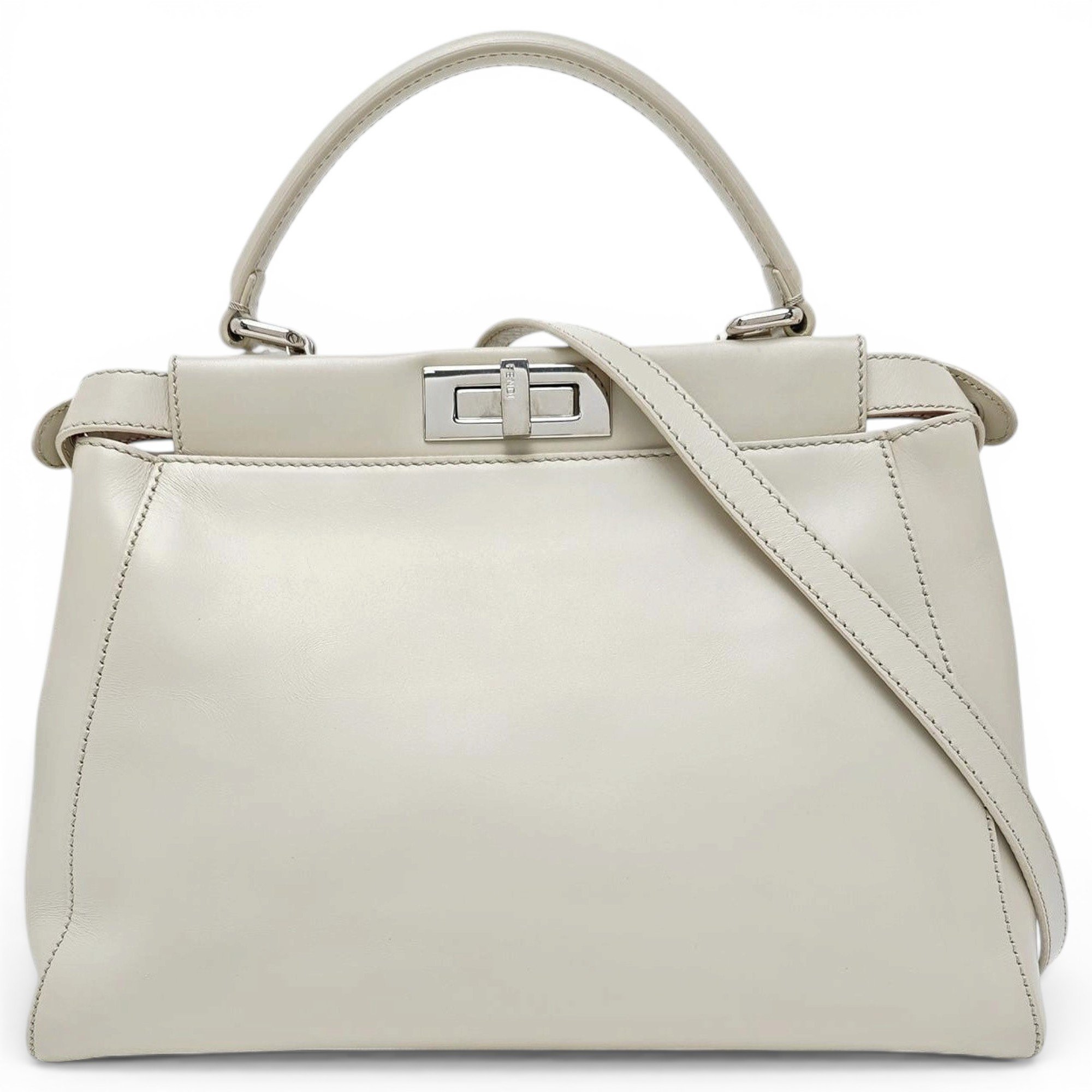 Peekaboo leather handbag
