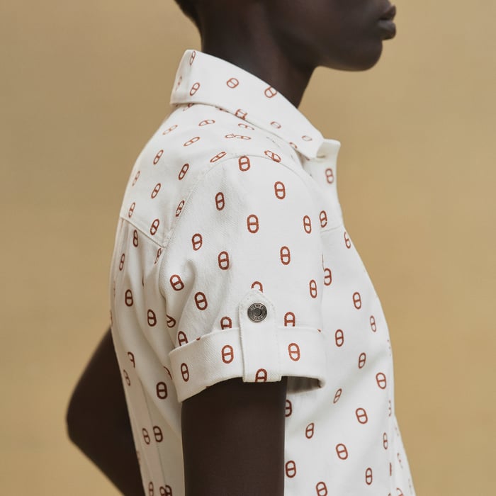 Marron Fauve "Chaine d'Ancre" Dress