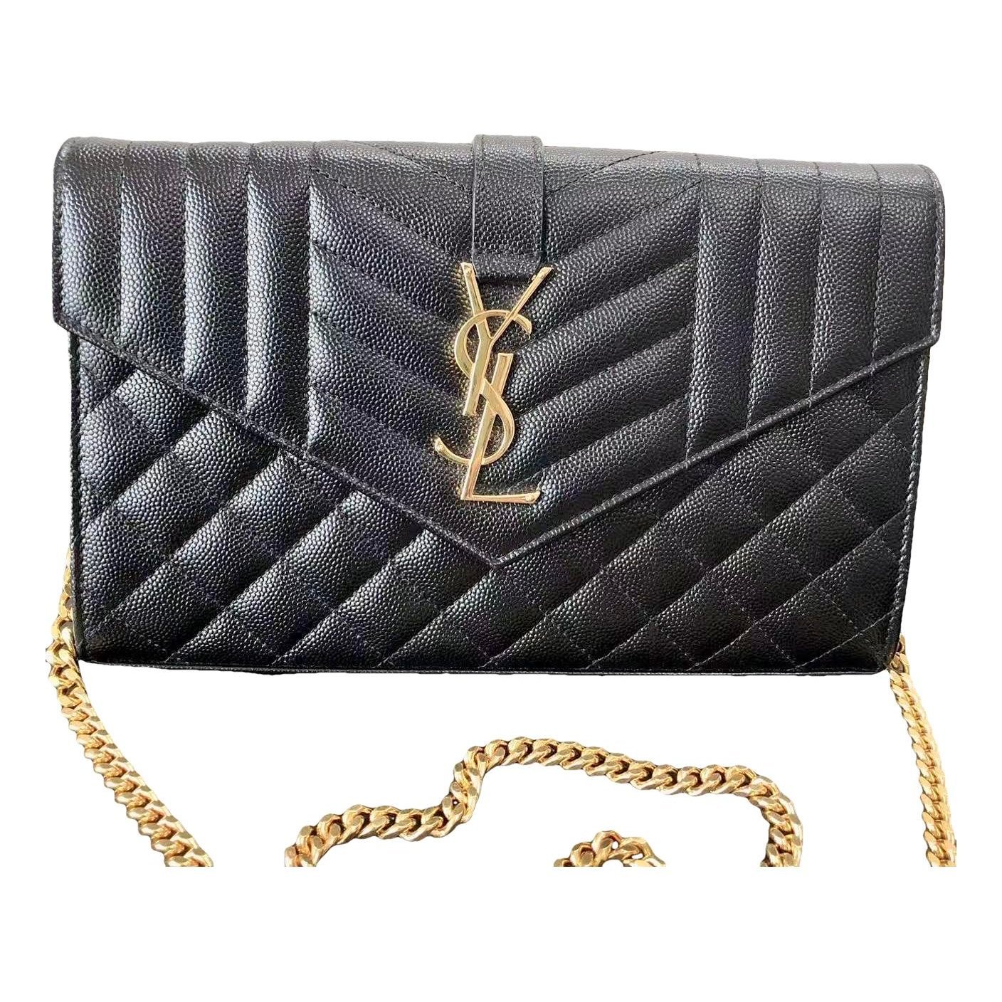 Envelope leather crossbody bag