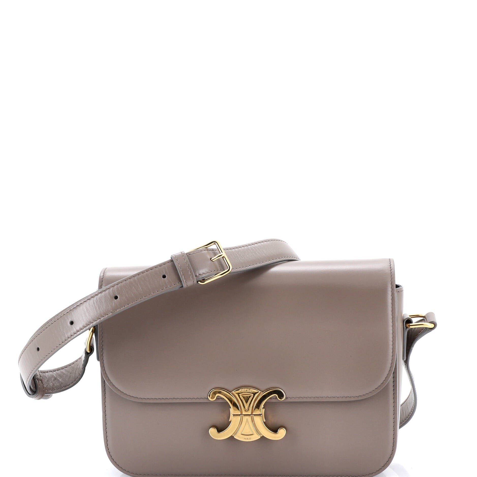 Celine Triomphe Shoulder Bag Smooth Calfskin Medium