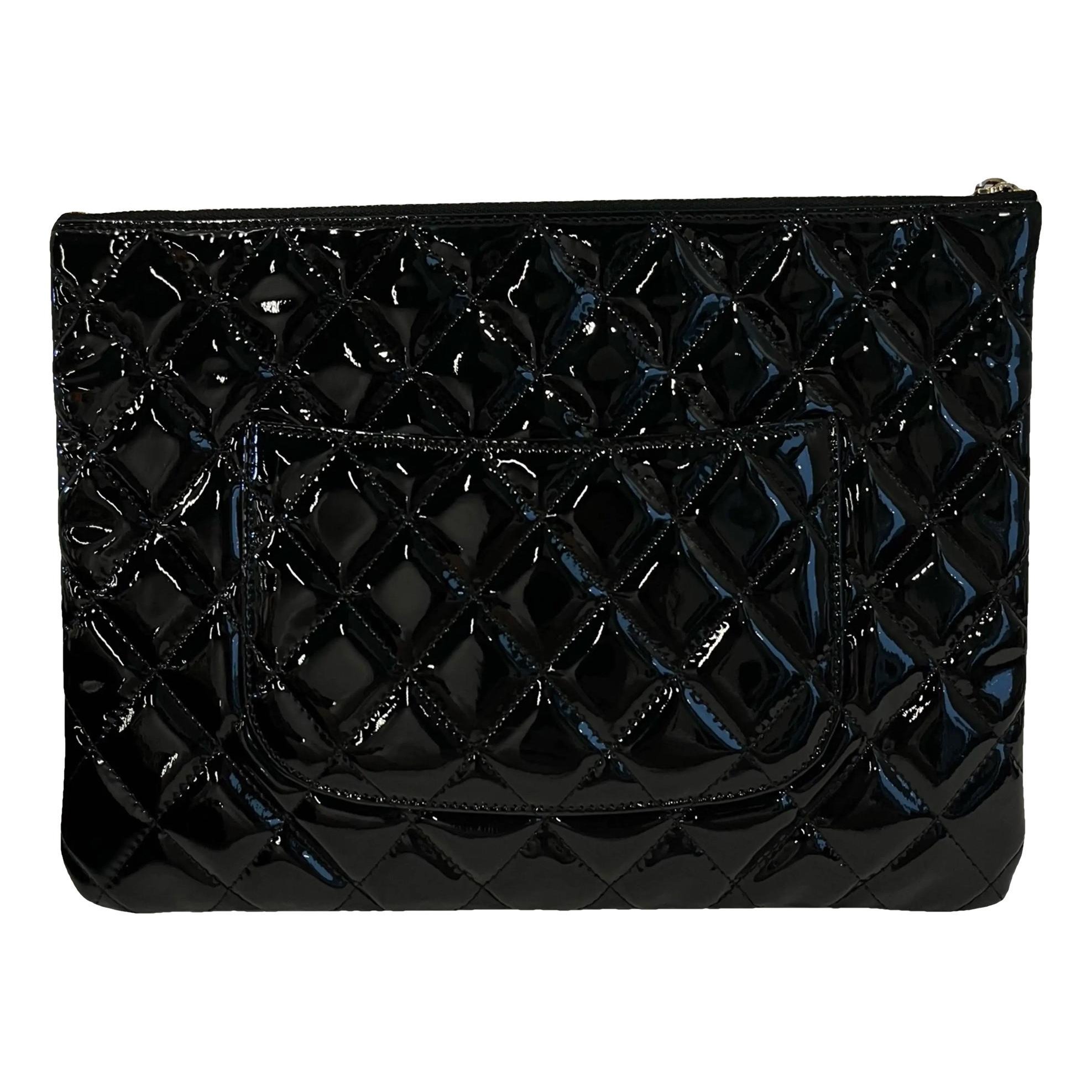 Boy patent leather clutch bag