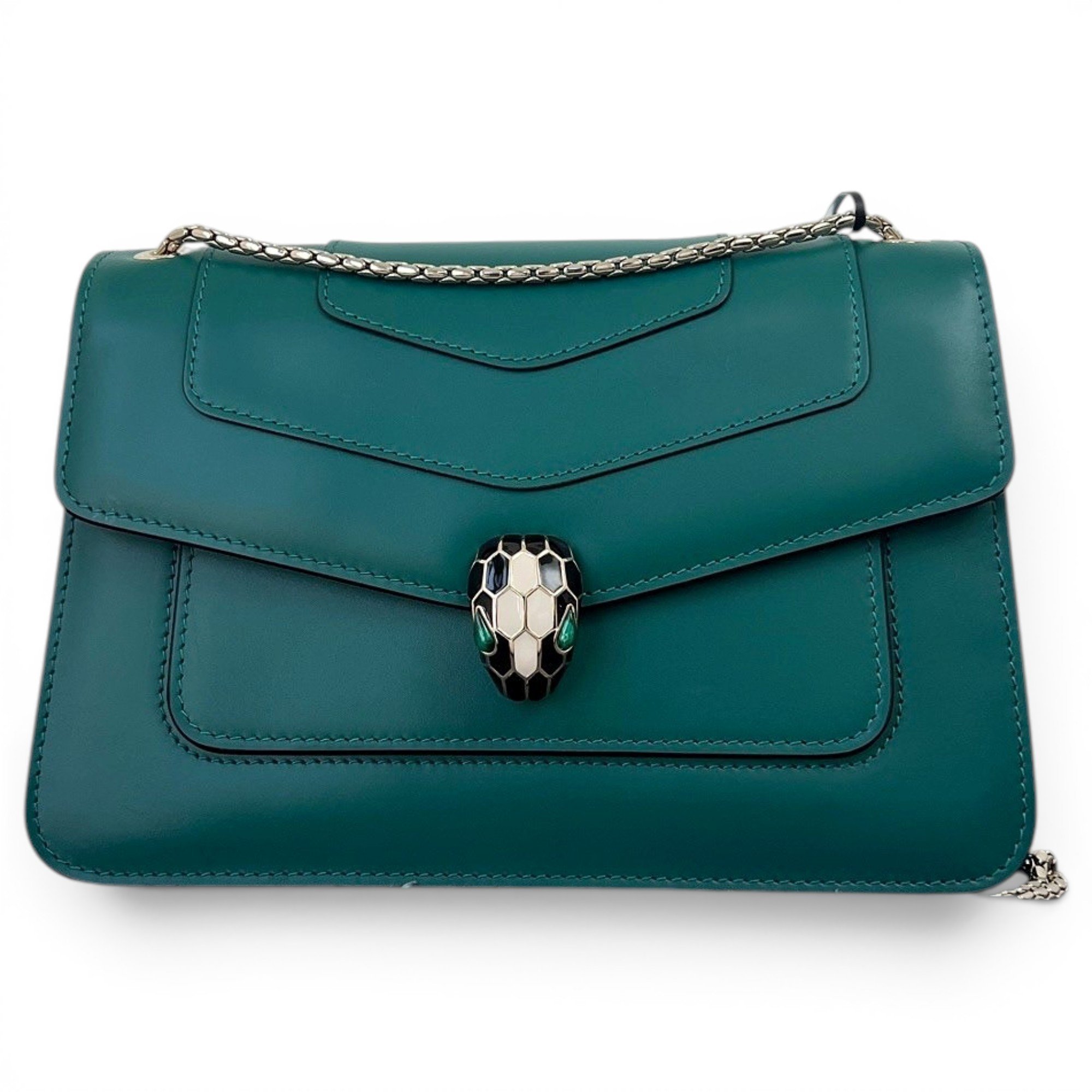 Serpenti leather handbag
