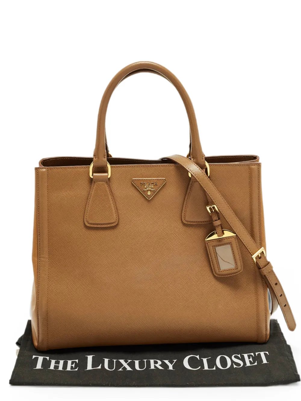 Gardener's leather tote bag