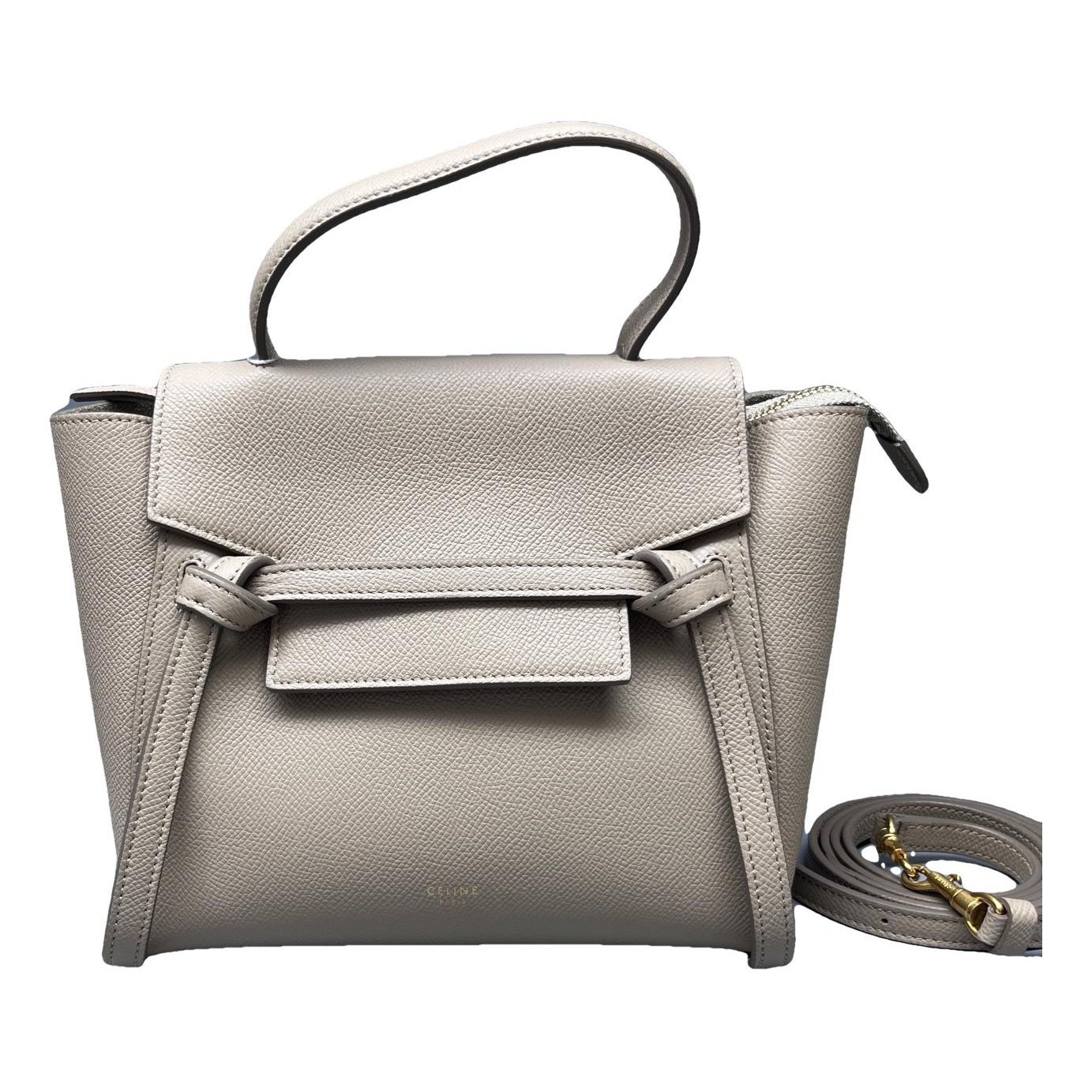 Belt leather handbag
