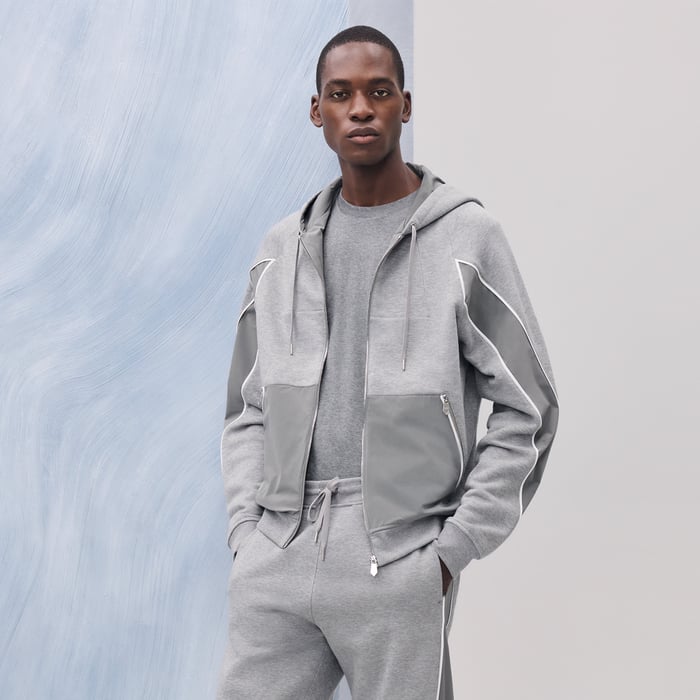 Gris Clair Sport Capsule Zipped Hooded Sweater