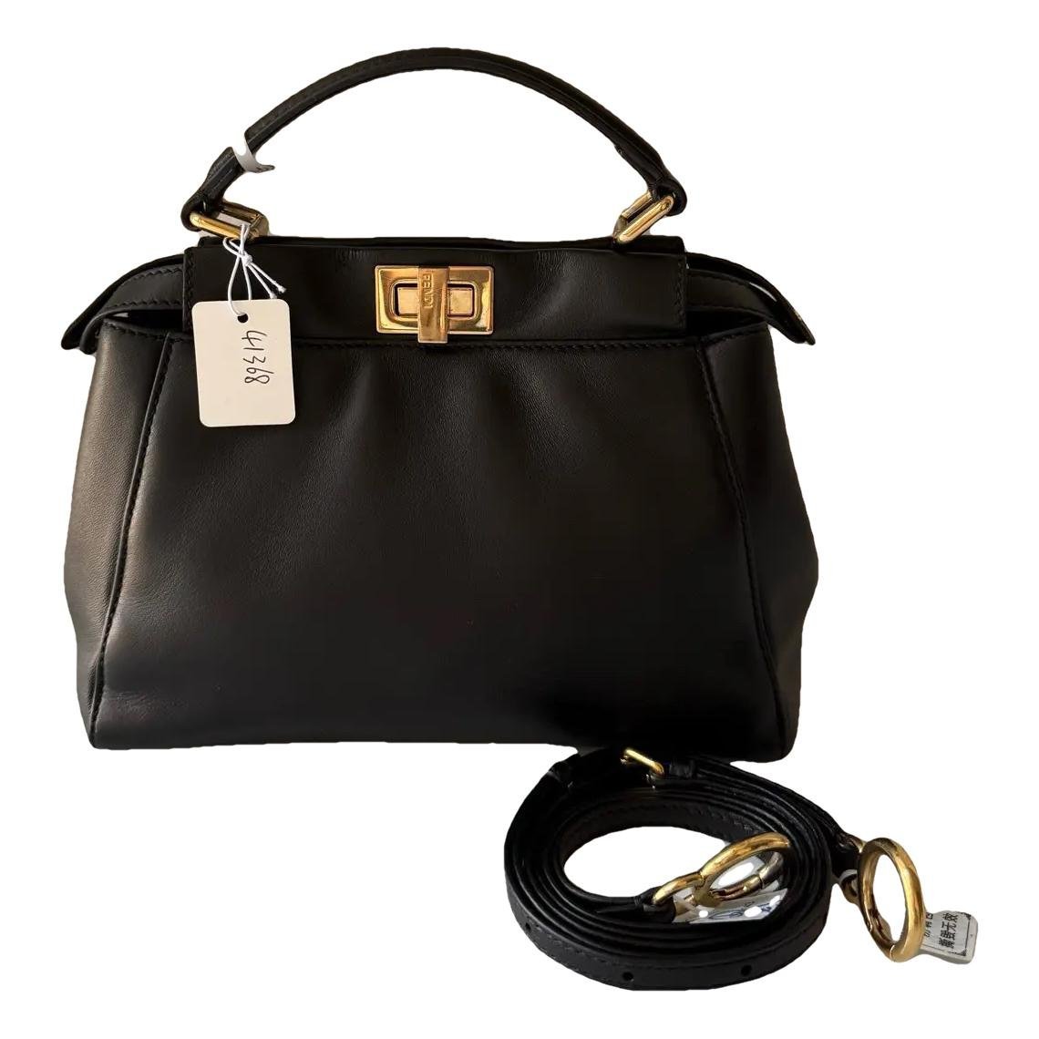 Peekaboo leather handbag