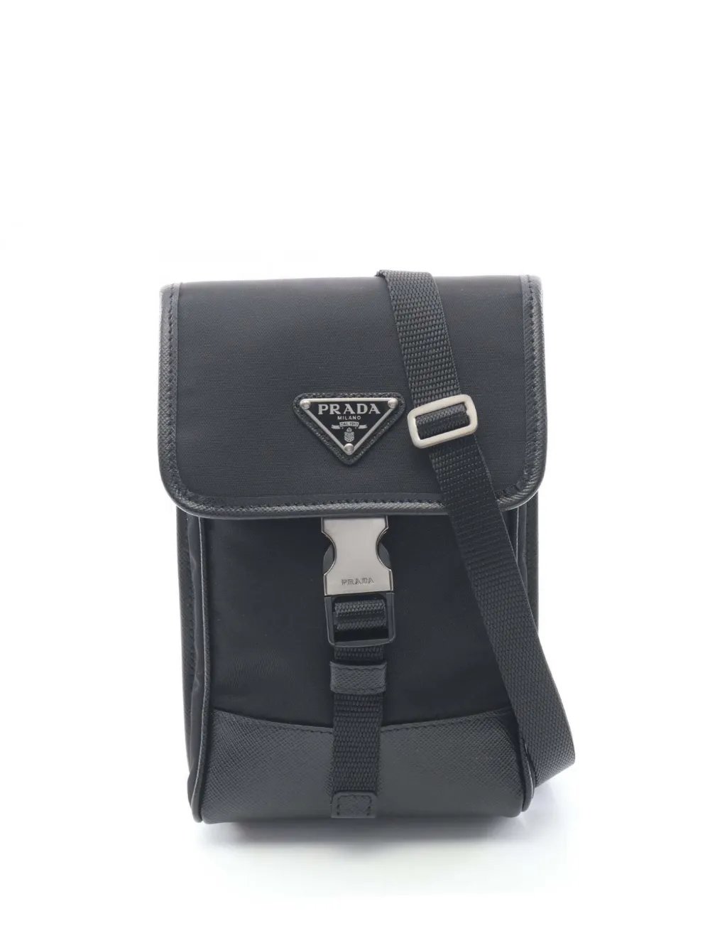 2013-2026 Saffiano Trimmed Tessuto Phone Holder crossbody bag