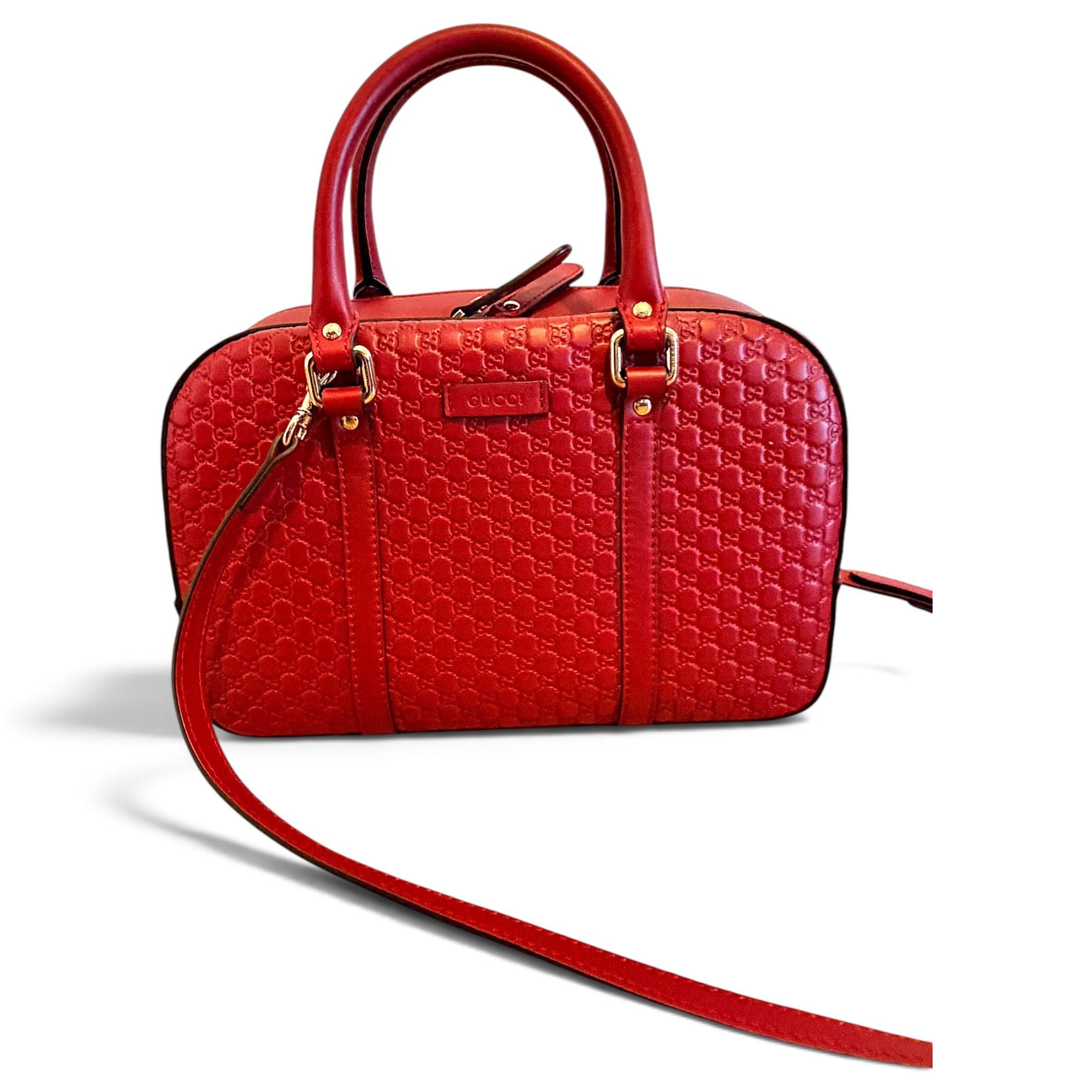 Boston leather handbag