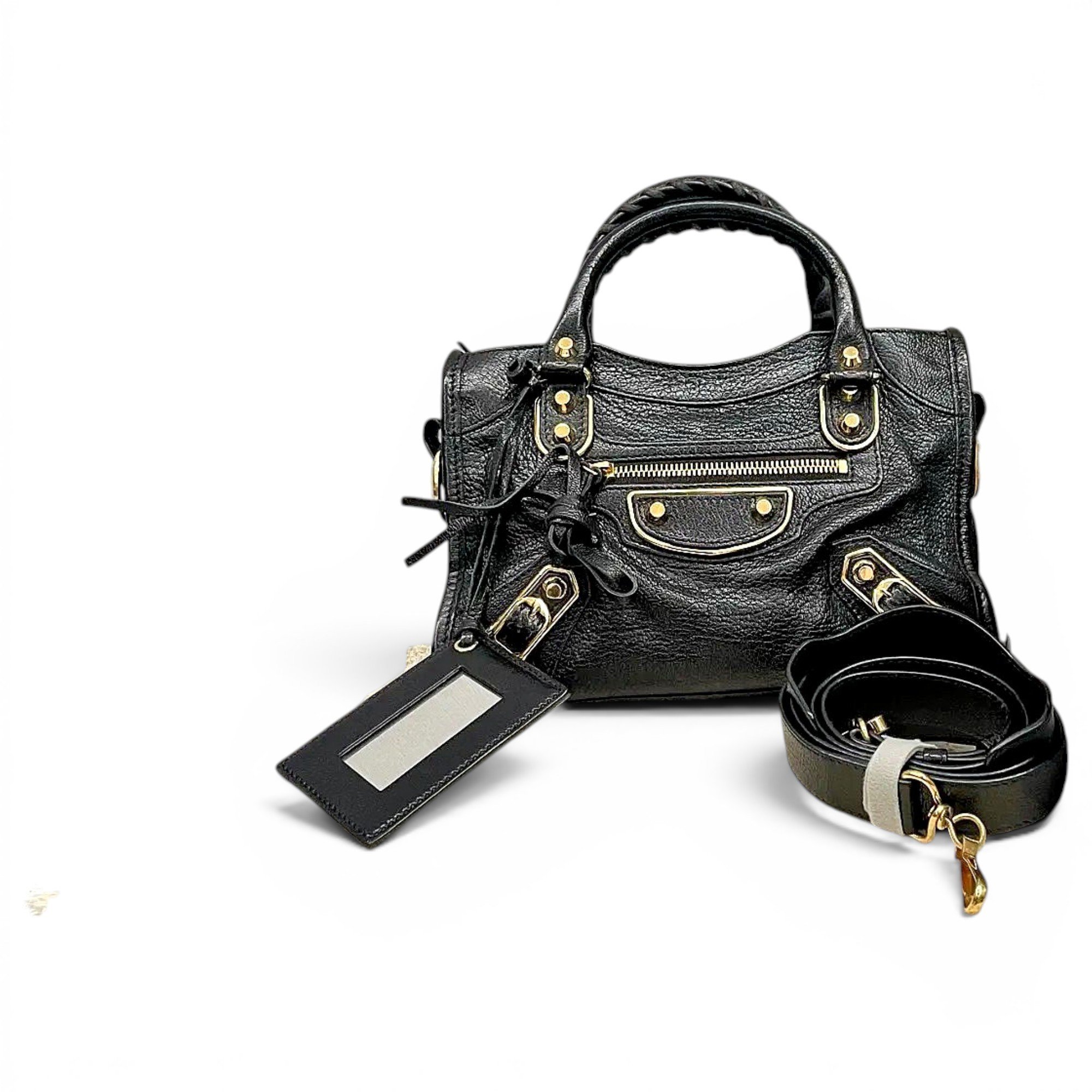 Classic Metalic leather crossbody bag