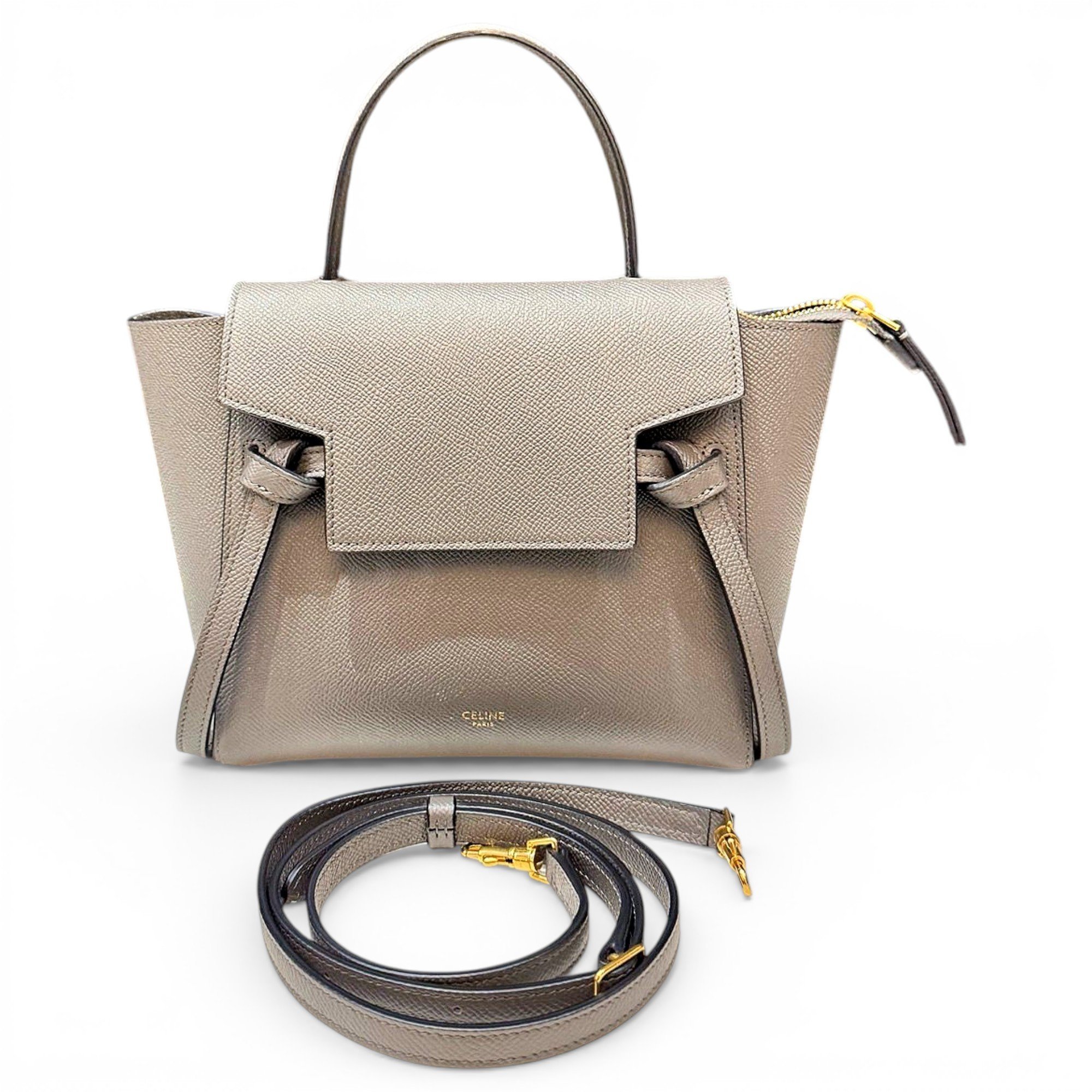 Belt leather handbag