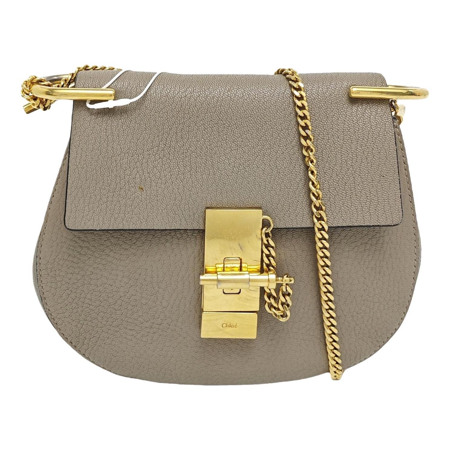 Drew leather handbag